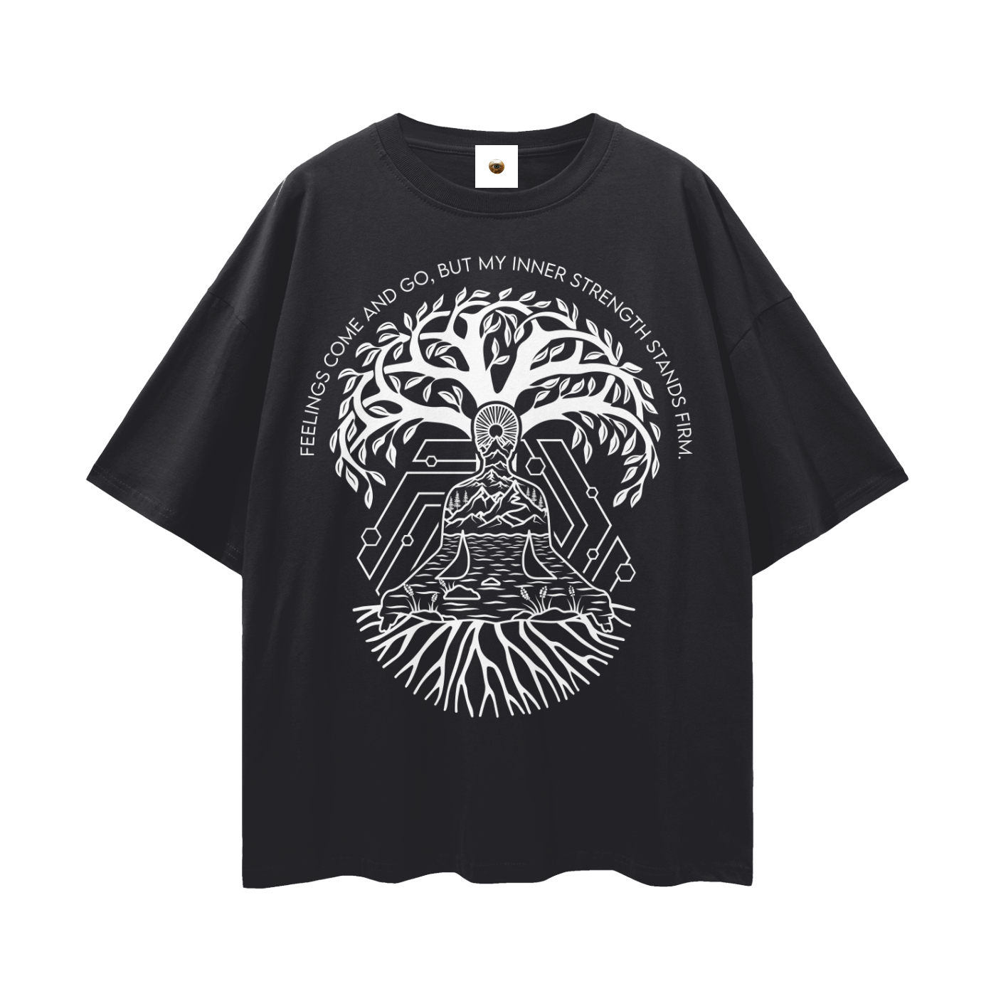 Feelings Come And Go Streetwear Loose Drop Shoulder T-Shirt