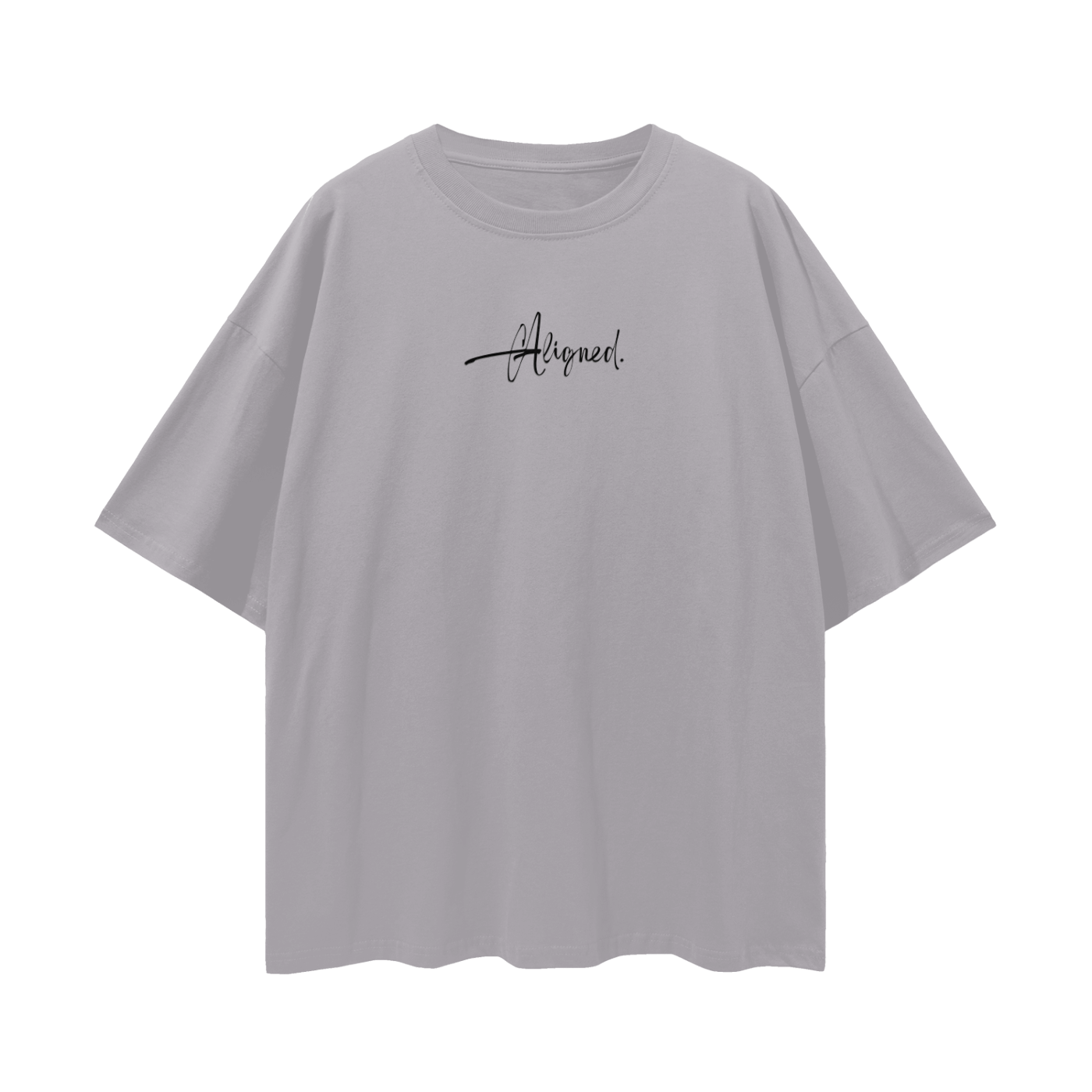 Aligned Streetwear Loose Drop Shoulder T-Shirt