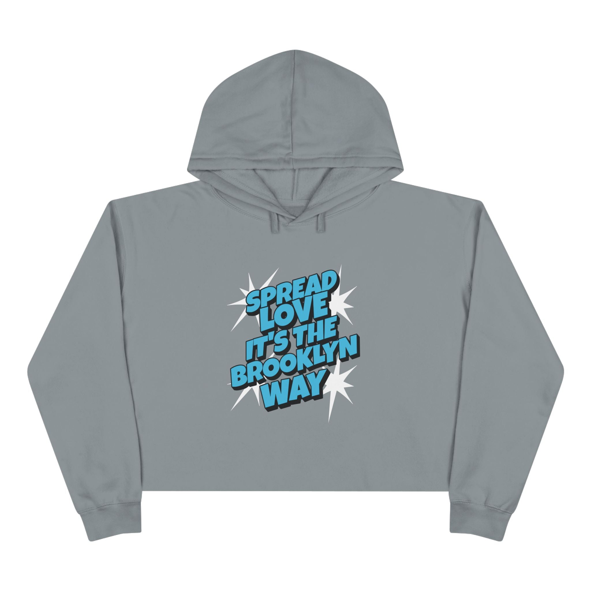 Spread Love It's The Brooklyn Way Unisex Crop Hoodie