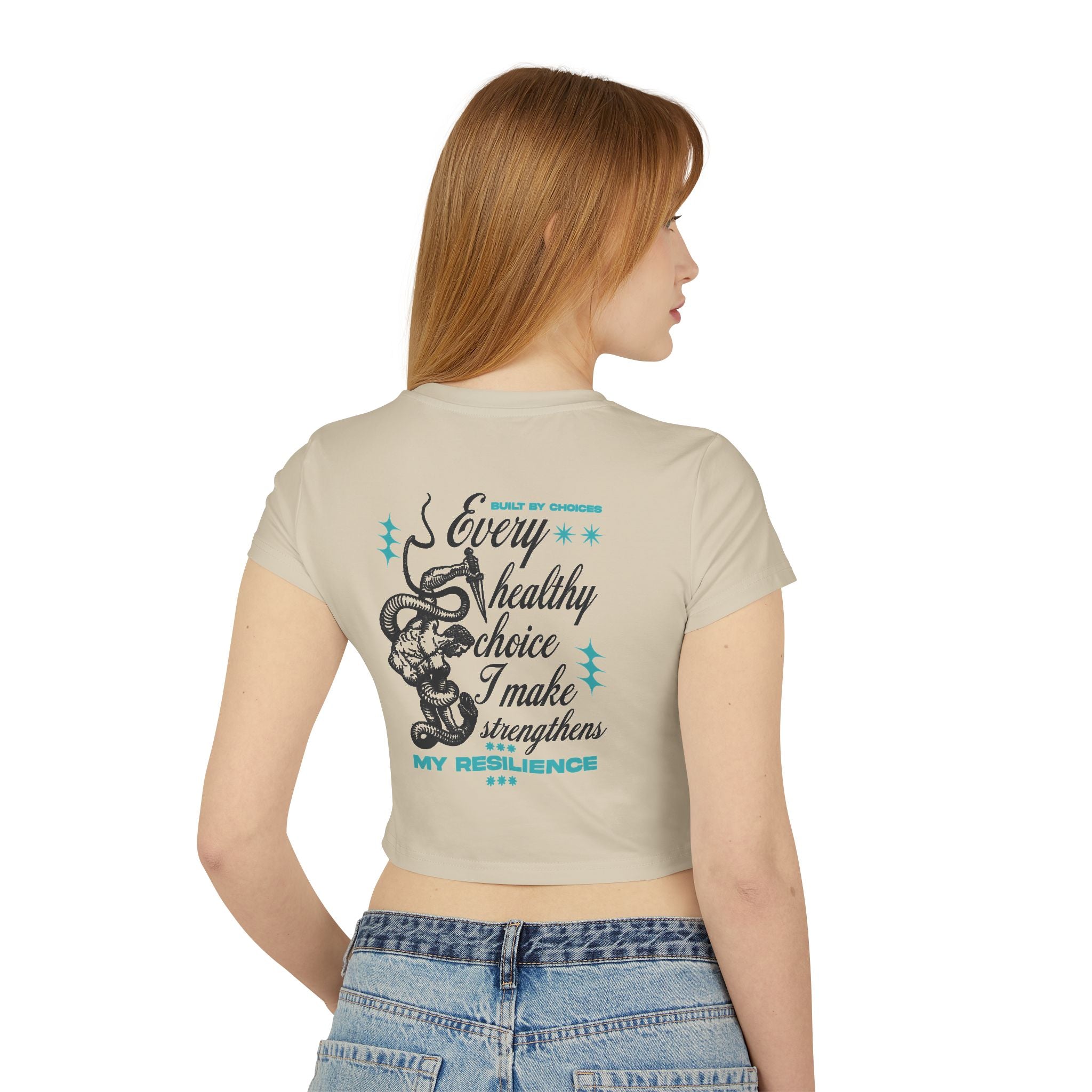 Every healthy choice I make strengthens my resilience Tiny Tee