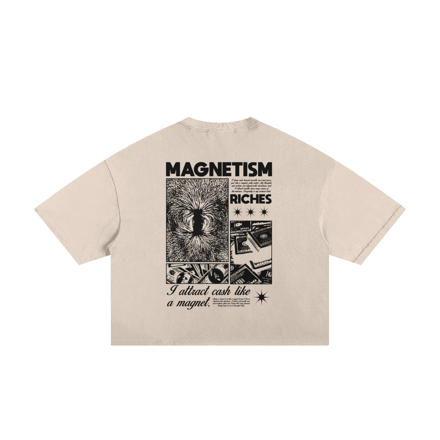 I Attract Cash Like A Magnet Unisex Cropped Boxy Tee