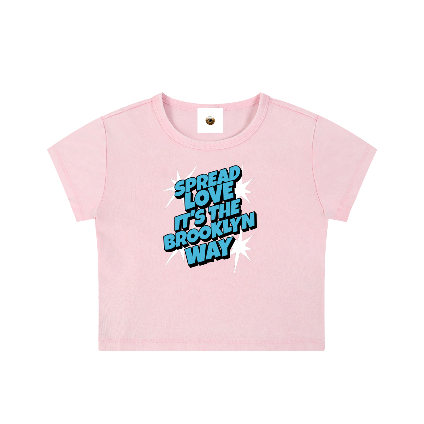 Spread Love Snow Washed Crop Top