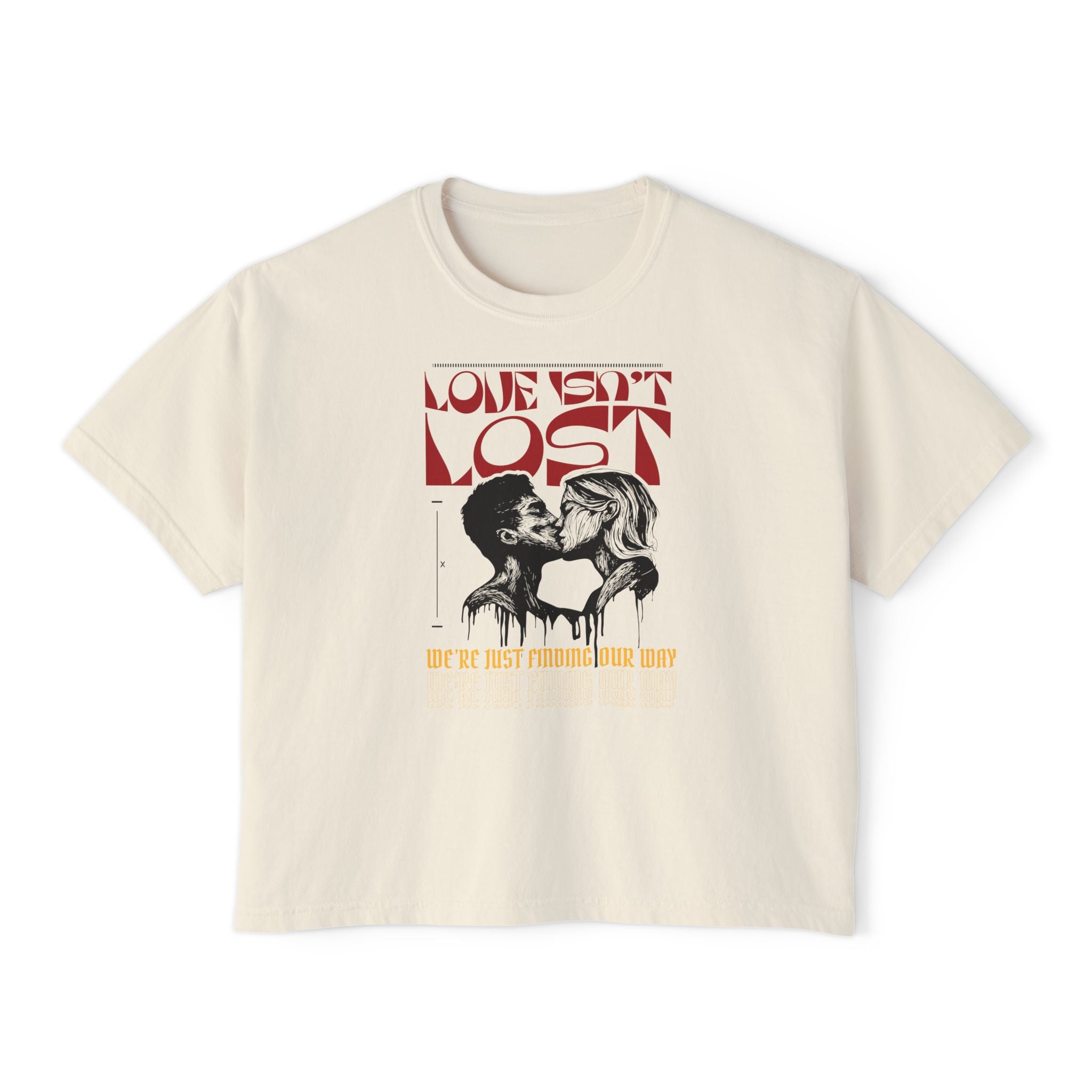 Love Isn't Lost Unisex Cropped Boxy Tee