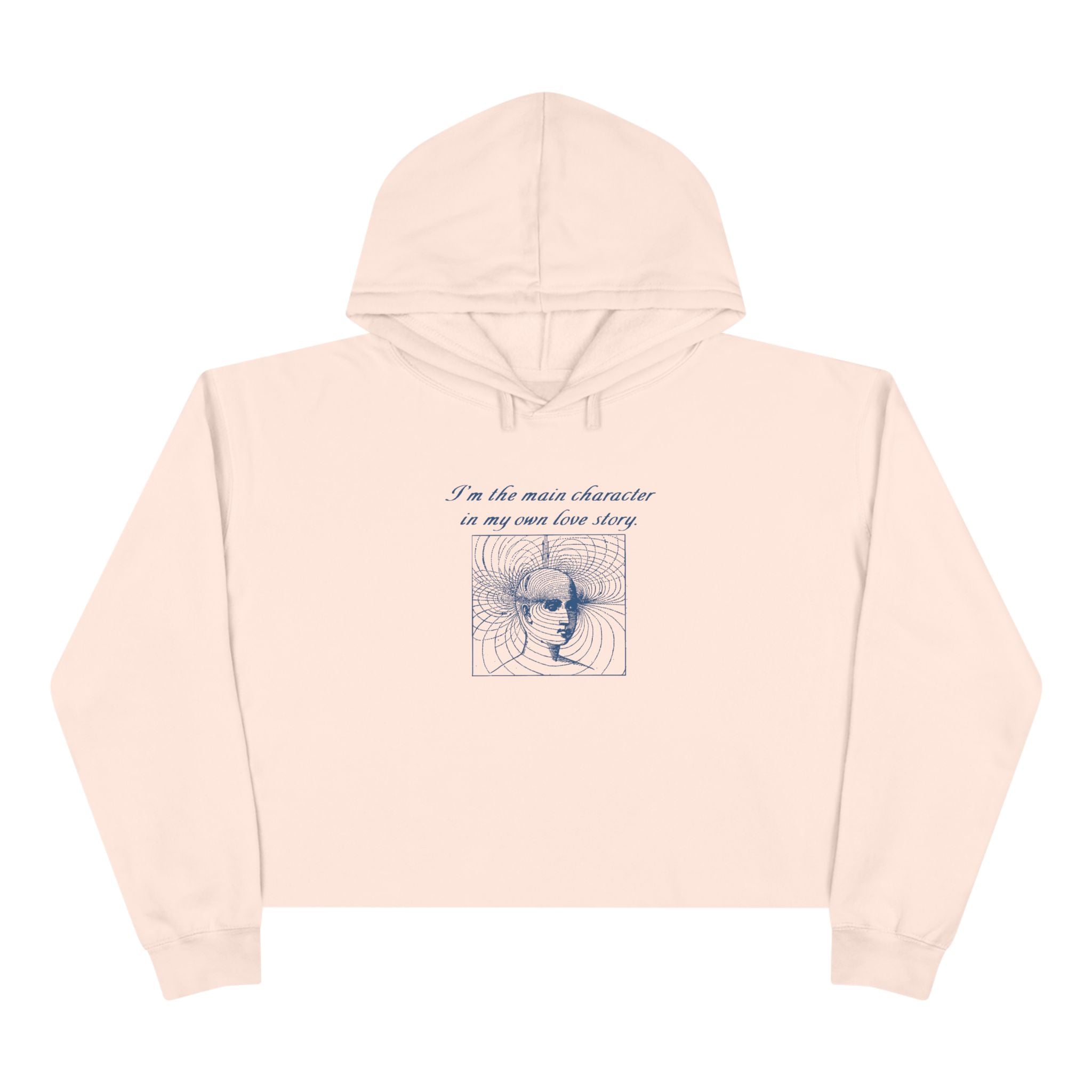 I’m the main character in my own love story Unisex Crop Hoodie