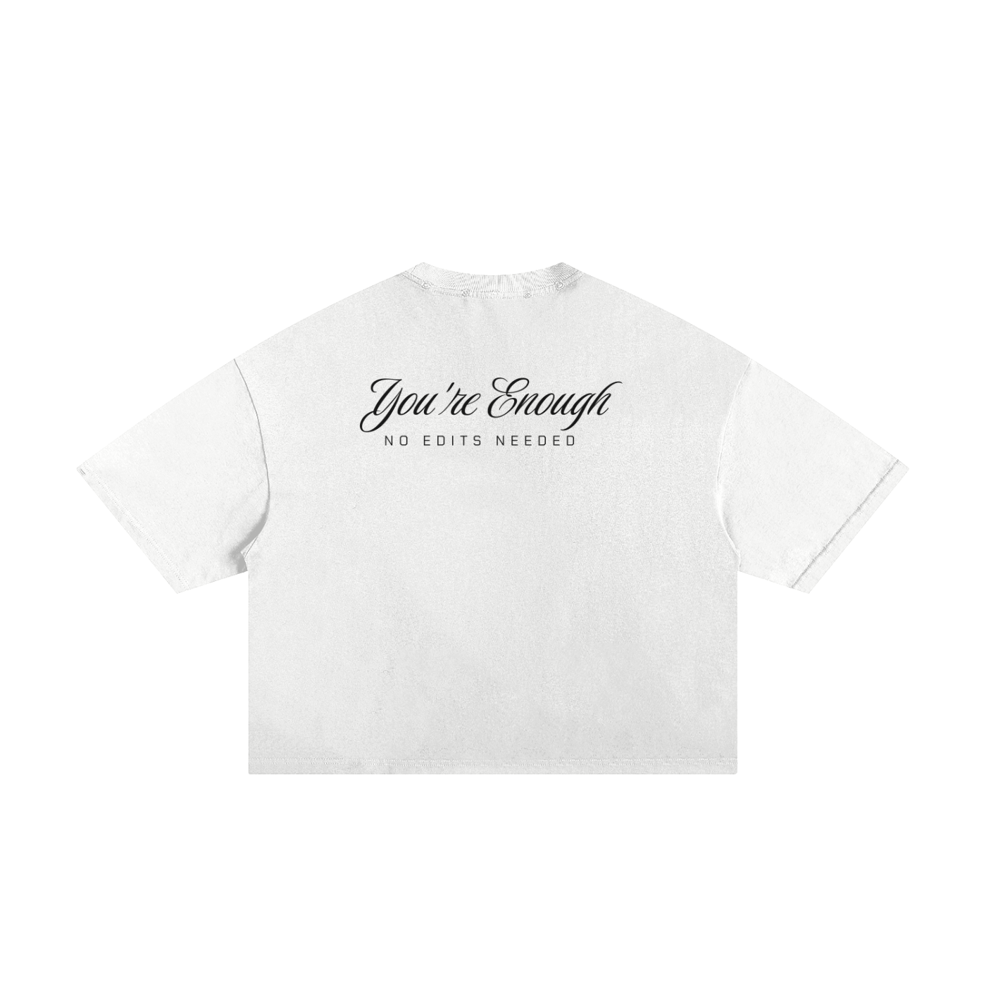 Youre Enough Classic Frayed Boxy Tee