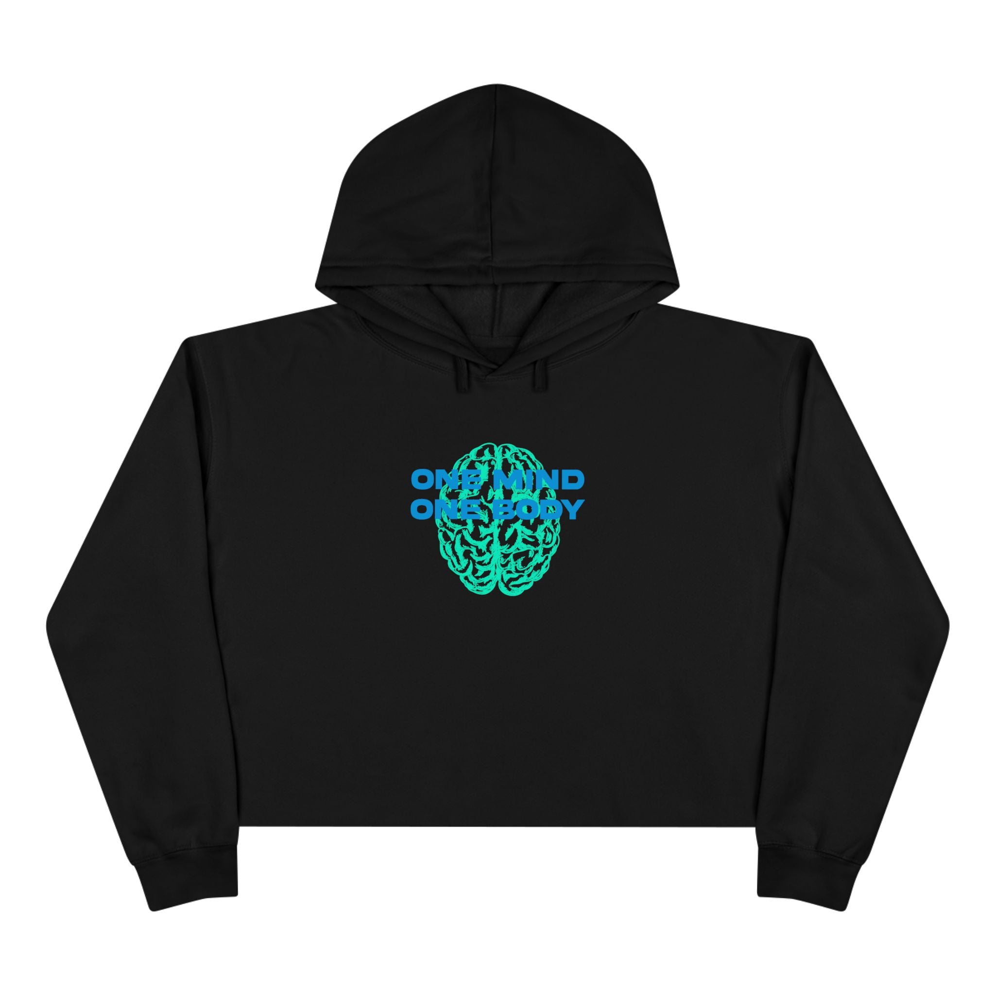 My body and mind work in harmony Unisex Crop Hoodie