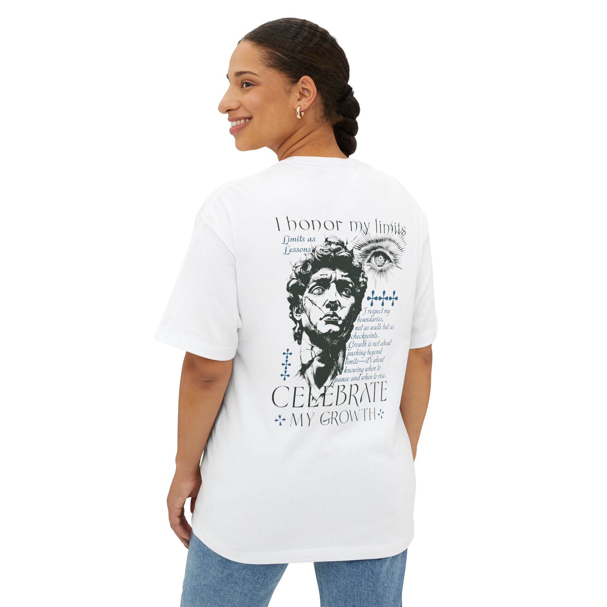 I honor my limits and celebrate my growth Unisex Oversized Tee