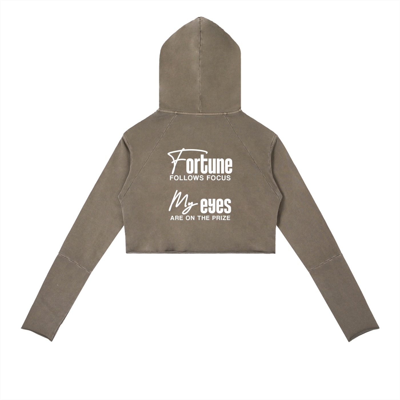 My Fortune My Eyes Vintage Washed Raw Edge Hoodie