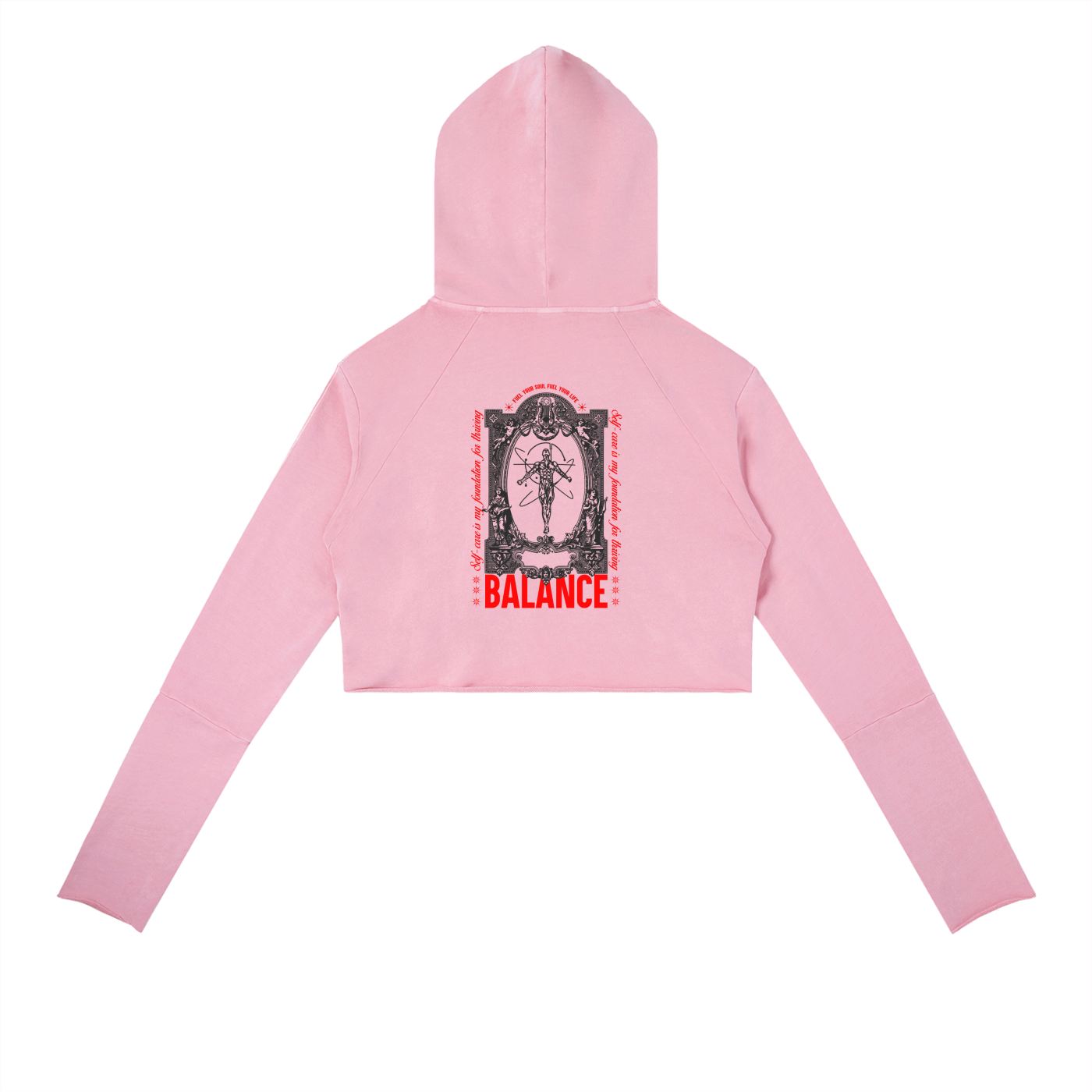 Balance Vintage Washed Raw Edge Hoodie