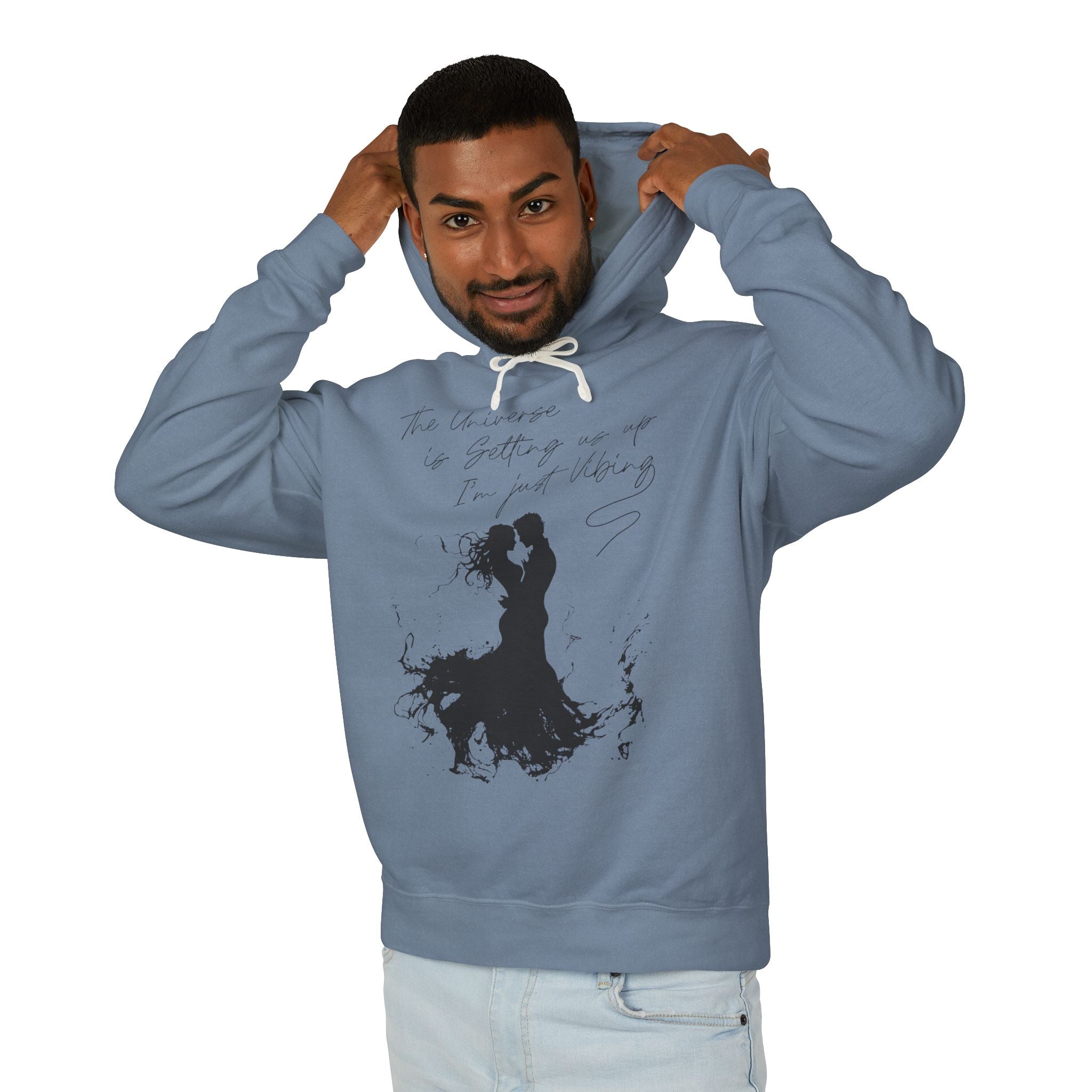 The Universe Is Getting Us Up I'm Just Vibing Hooded Sweatshirt