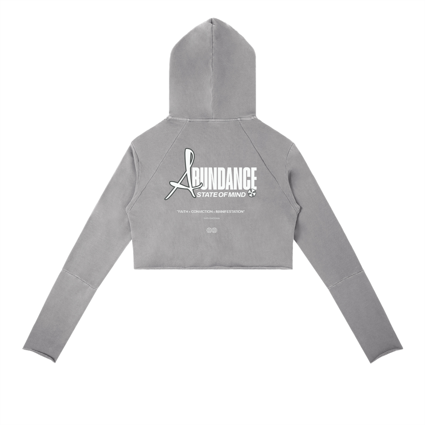 Abundance State of Mind Vintage Washed Raw Edge Hoodie