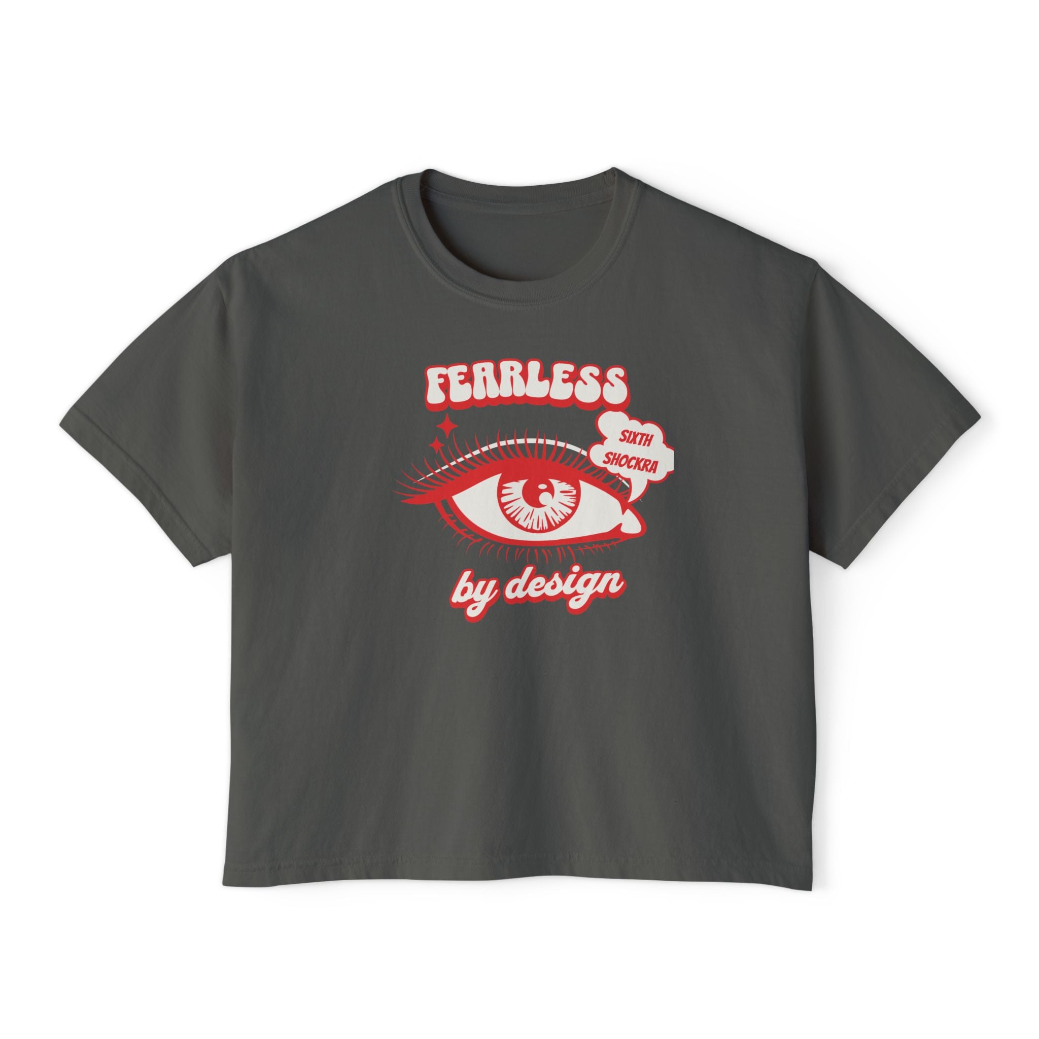 Fearless By Design unisex cropped Boxy Tee