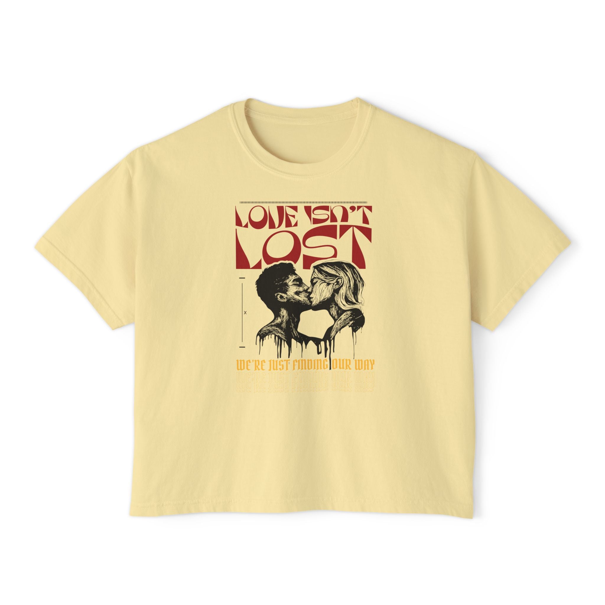 Love Isn't Lost Unisex Cropped Boxy Tee