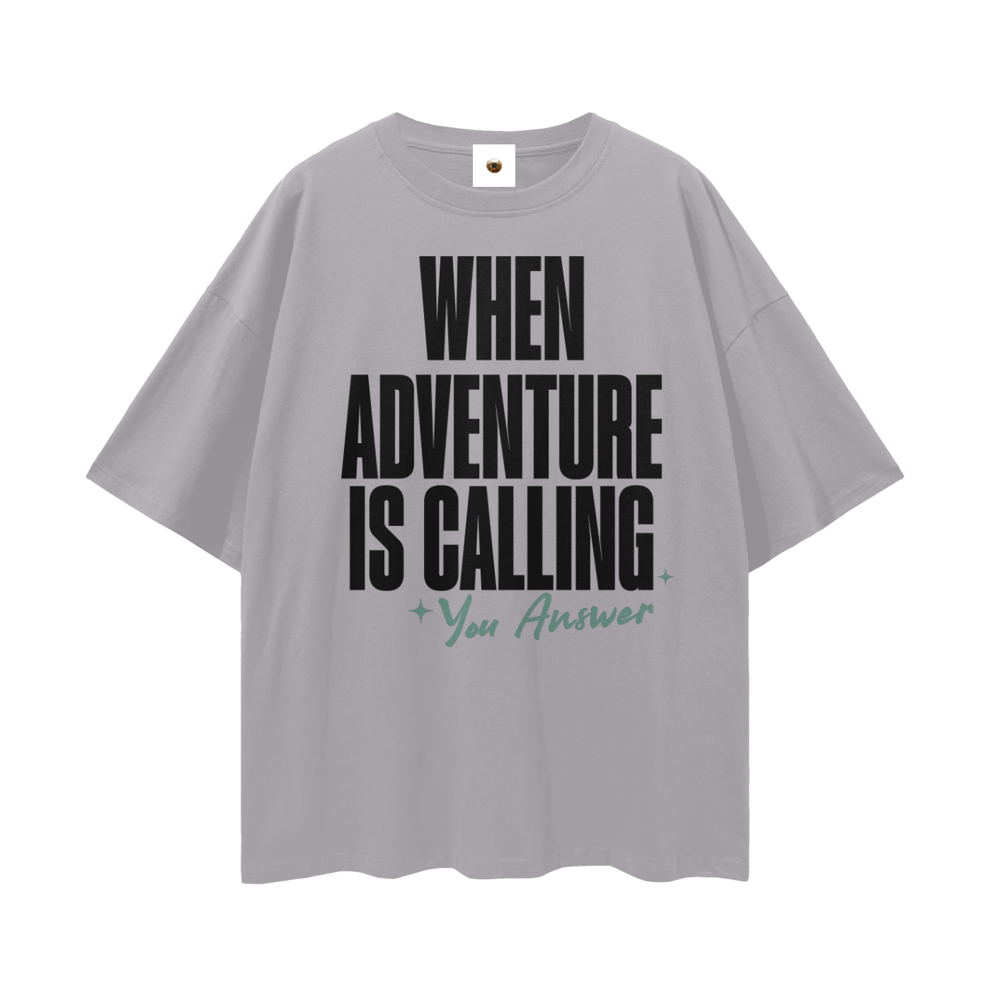 When Adventure is Calling Streetwear Loose Drop Shoulder T-Shirt