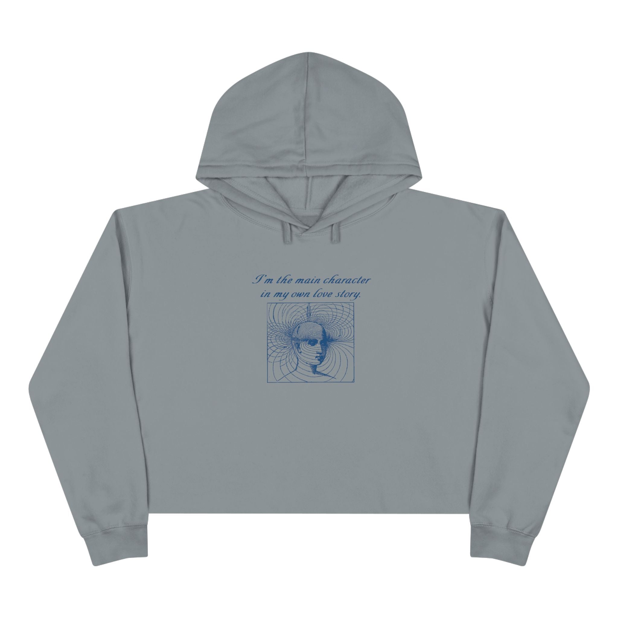 I’m the main character in my own love story Unisex Crop Hoodie