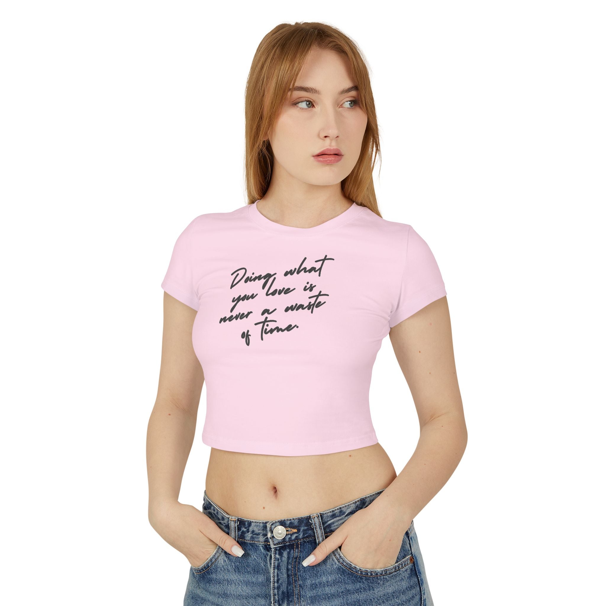 Doing What You Love Is Never Waste Of Time tiny Tee