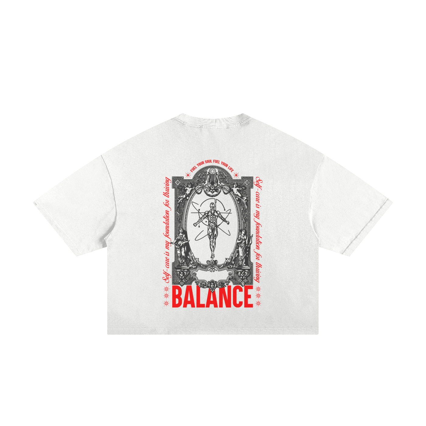 Self-care is my foundation for thriving Unisex Boxy Tee