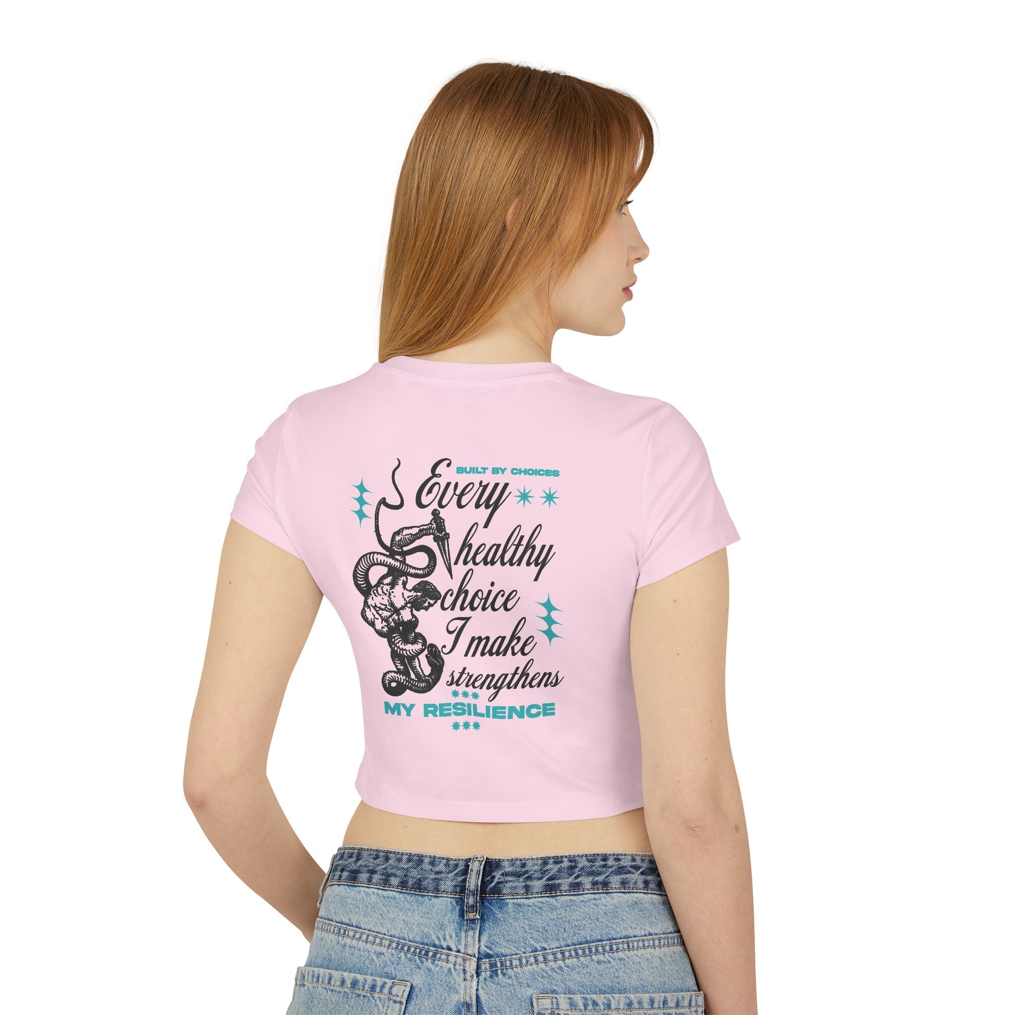 Every healthy choice I make strengthens my resilience Tiny Tee