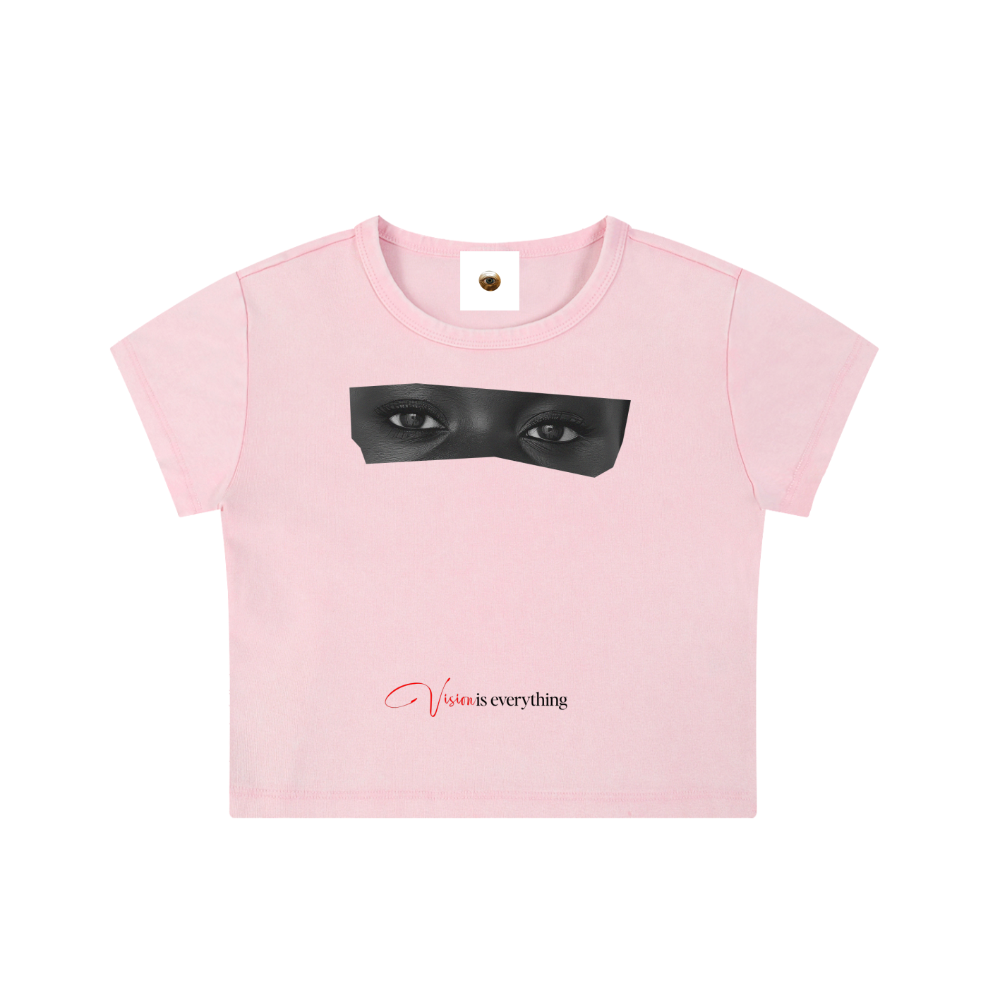 Vision is Everything Snow Washed Crop Top