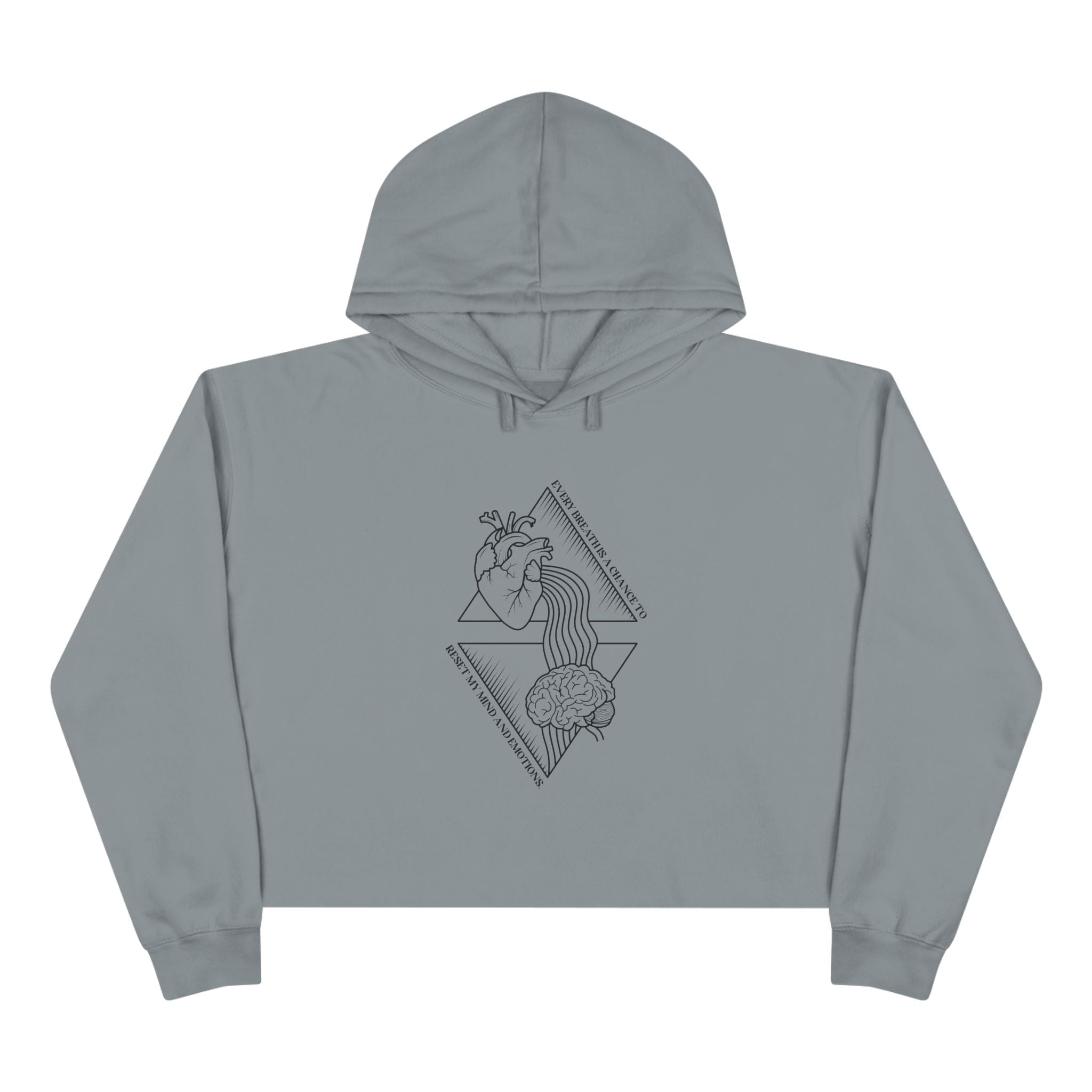 Every breath is a chance to reset my mind and emotions Unisex Crop Hoodie