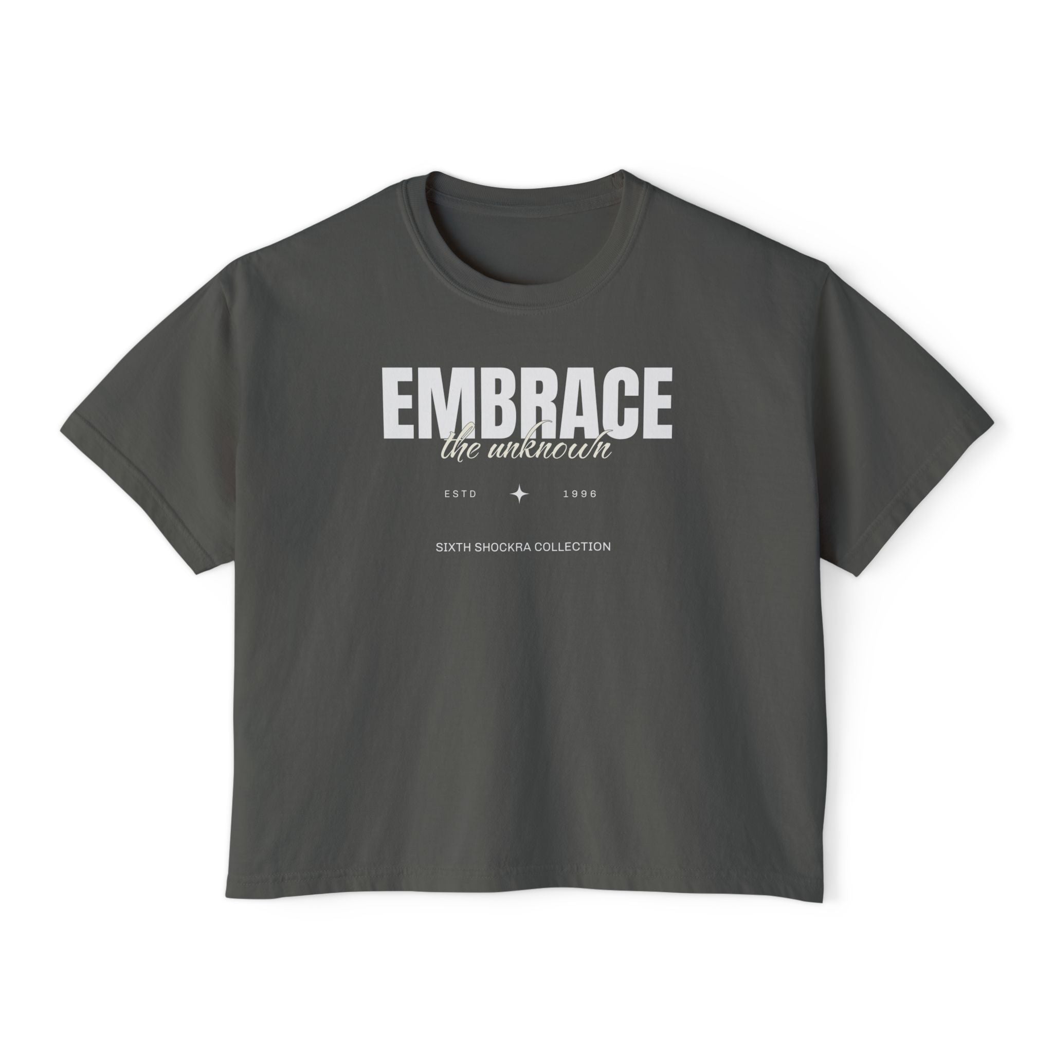 Embrace The Unknown unisex cropped Boxy Tee