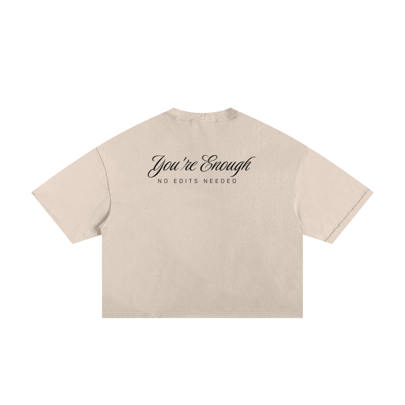 Youre Enough Classic Frayed Boxy Tee