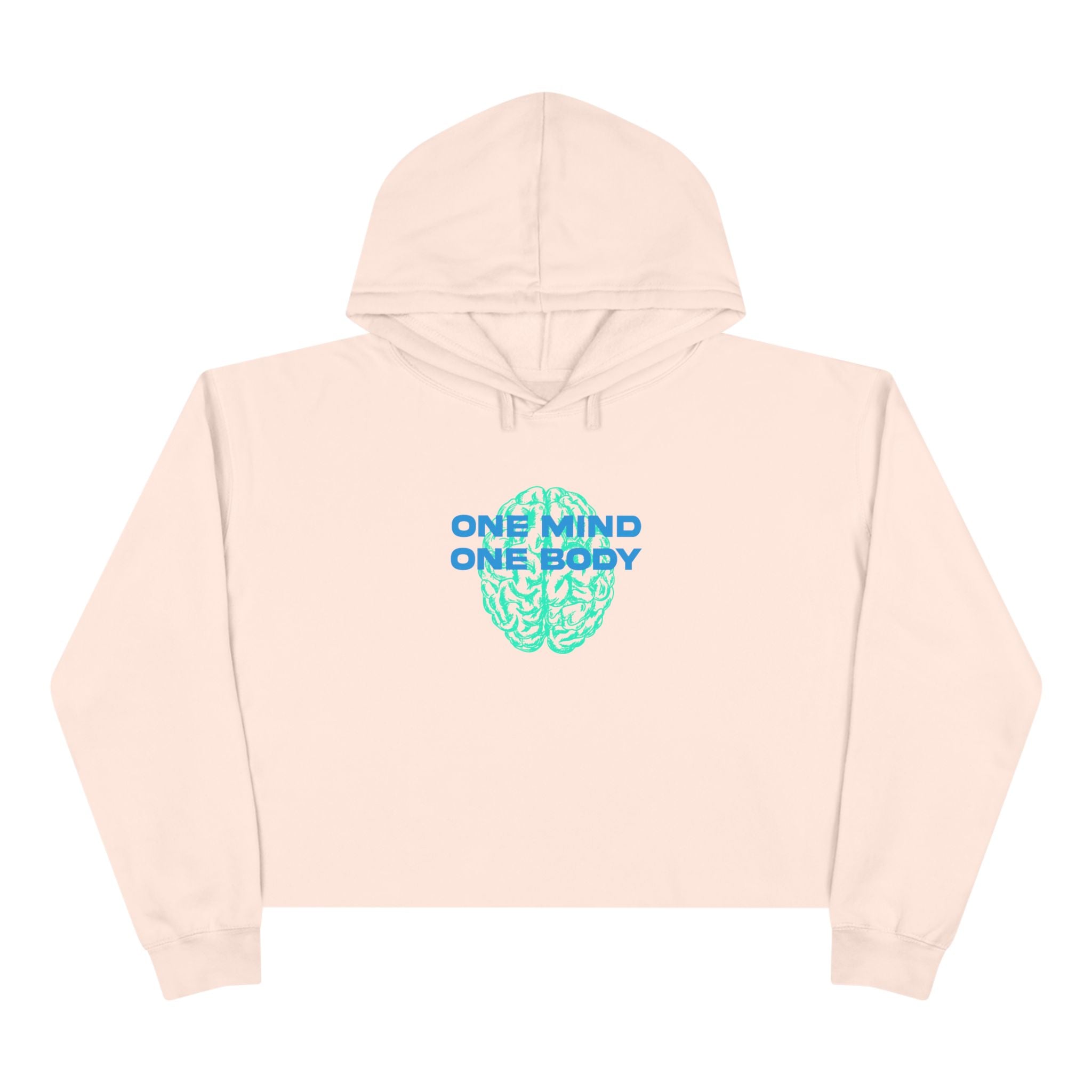 My body and mind work in harmony Unisex Crop Hoodie