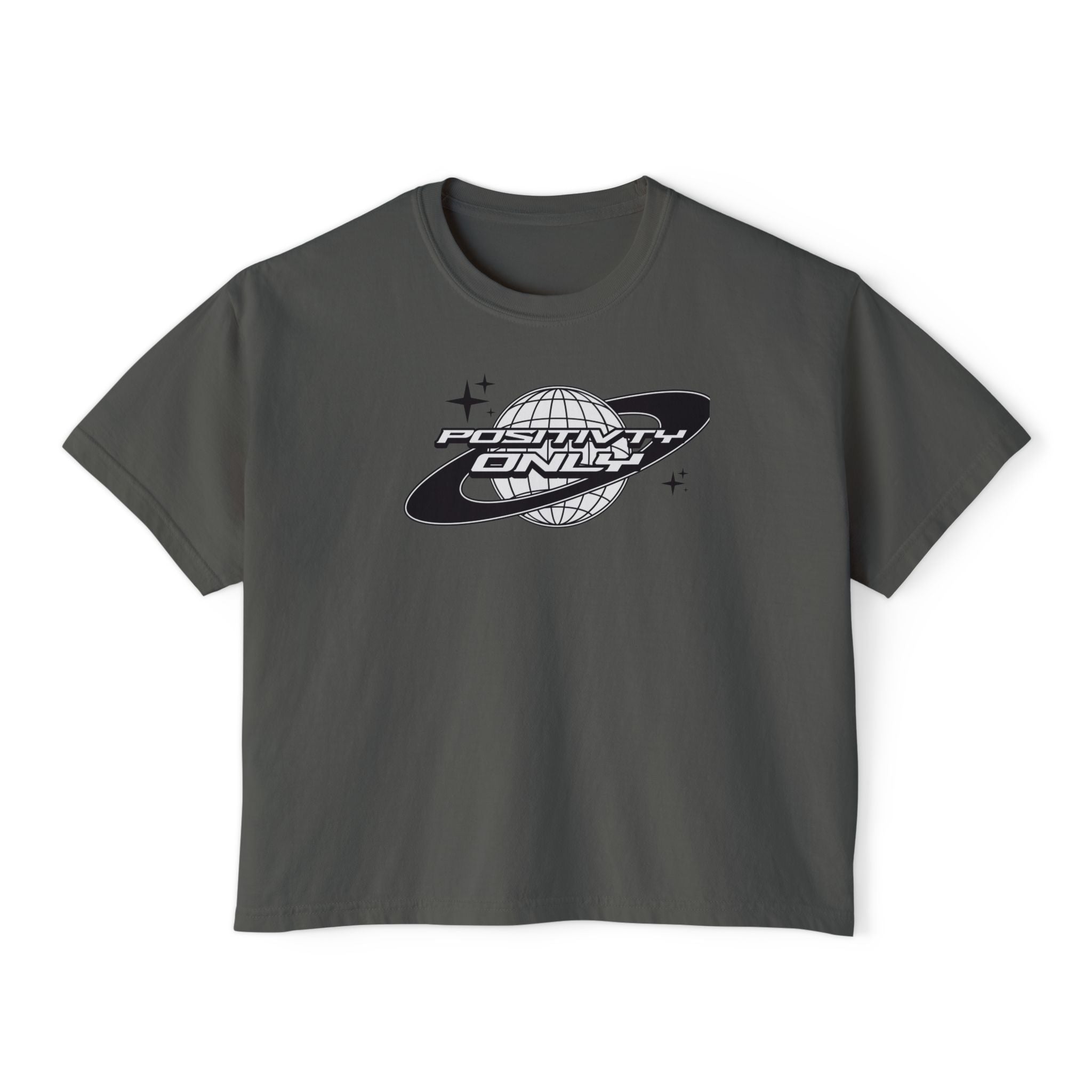 Postivity Only unisex cropped Boxy Tee