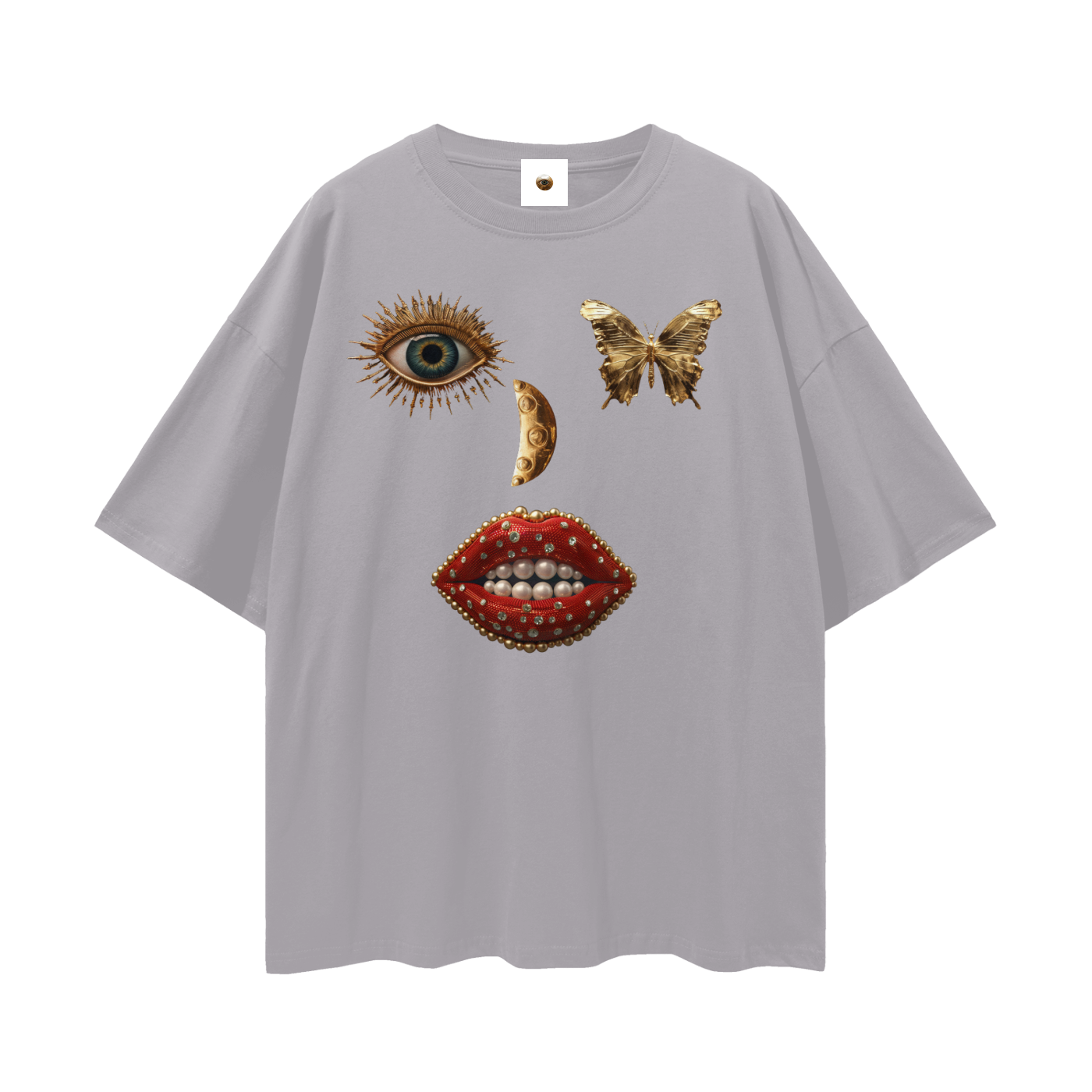 SS Face Streetwear Loose Drop Shoulder T-Shirt