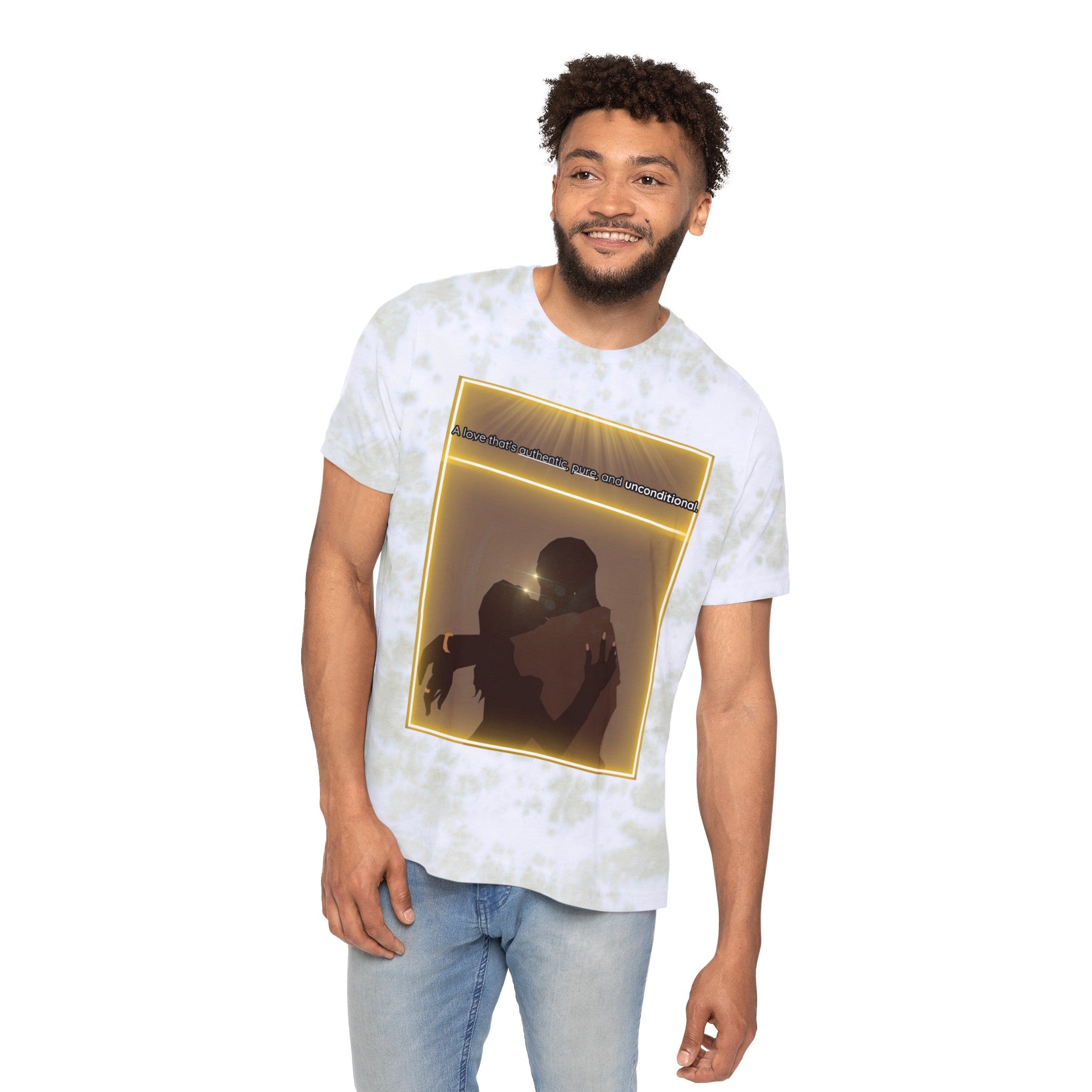 A love that authentic,pure,and unconditional  Unisex Tie-Dyed T-Shirt