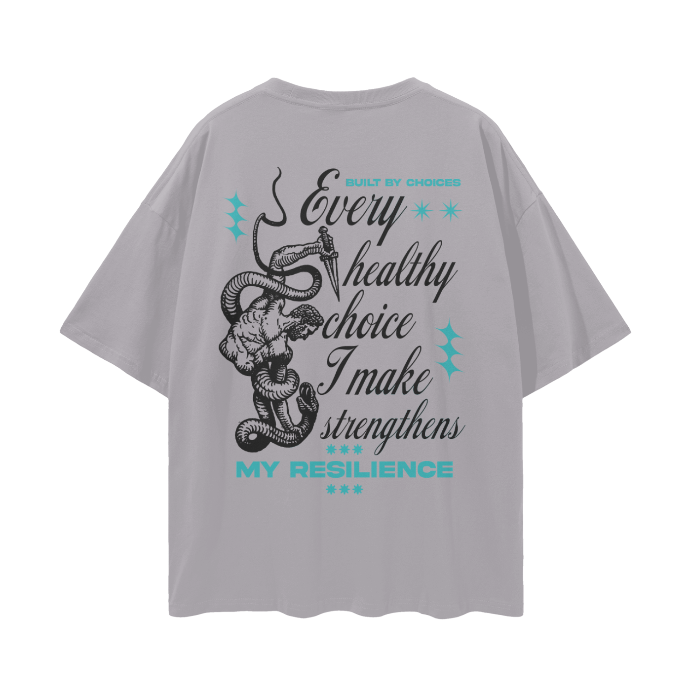 Built By Choices Streetwear Loose Drop Shoulder T-Shirt