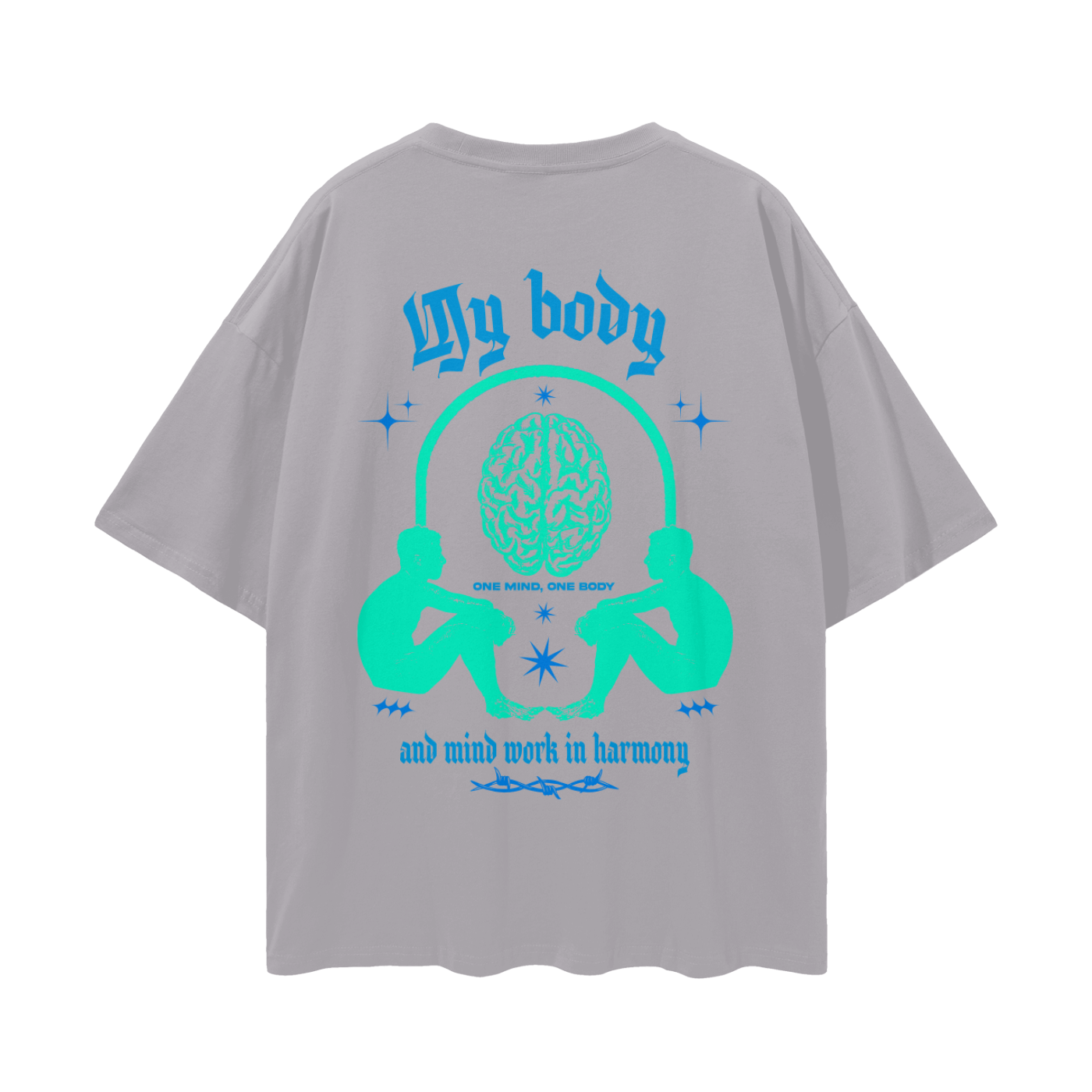 One Mind One Body Streetwear Loose Drop Shoulder T-Shirt