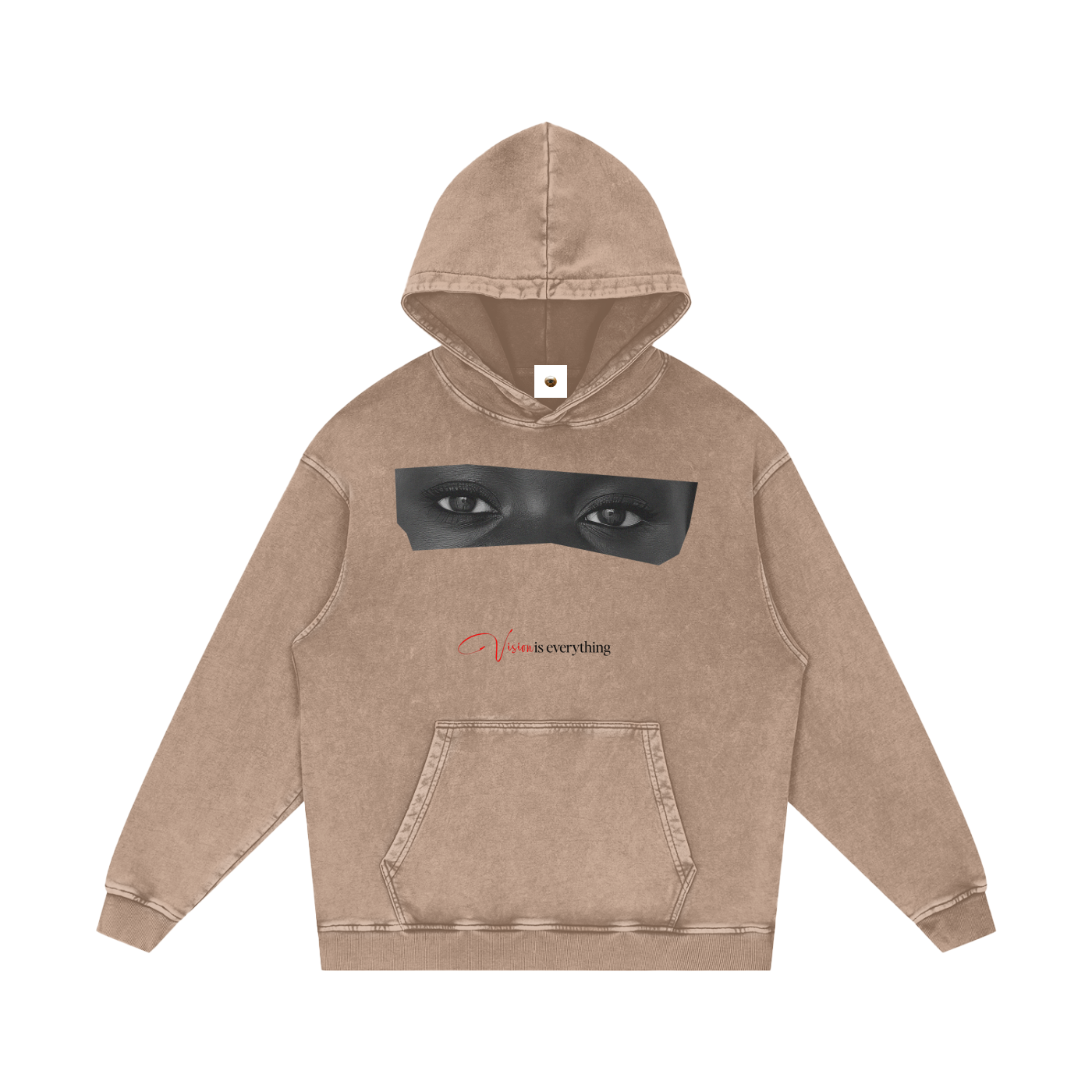 Vision Is Everything Snow Washed Loose Cotton Hoodie