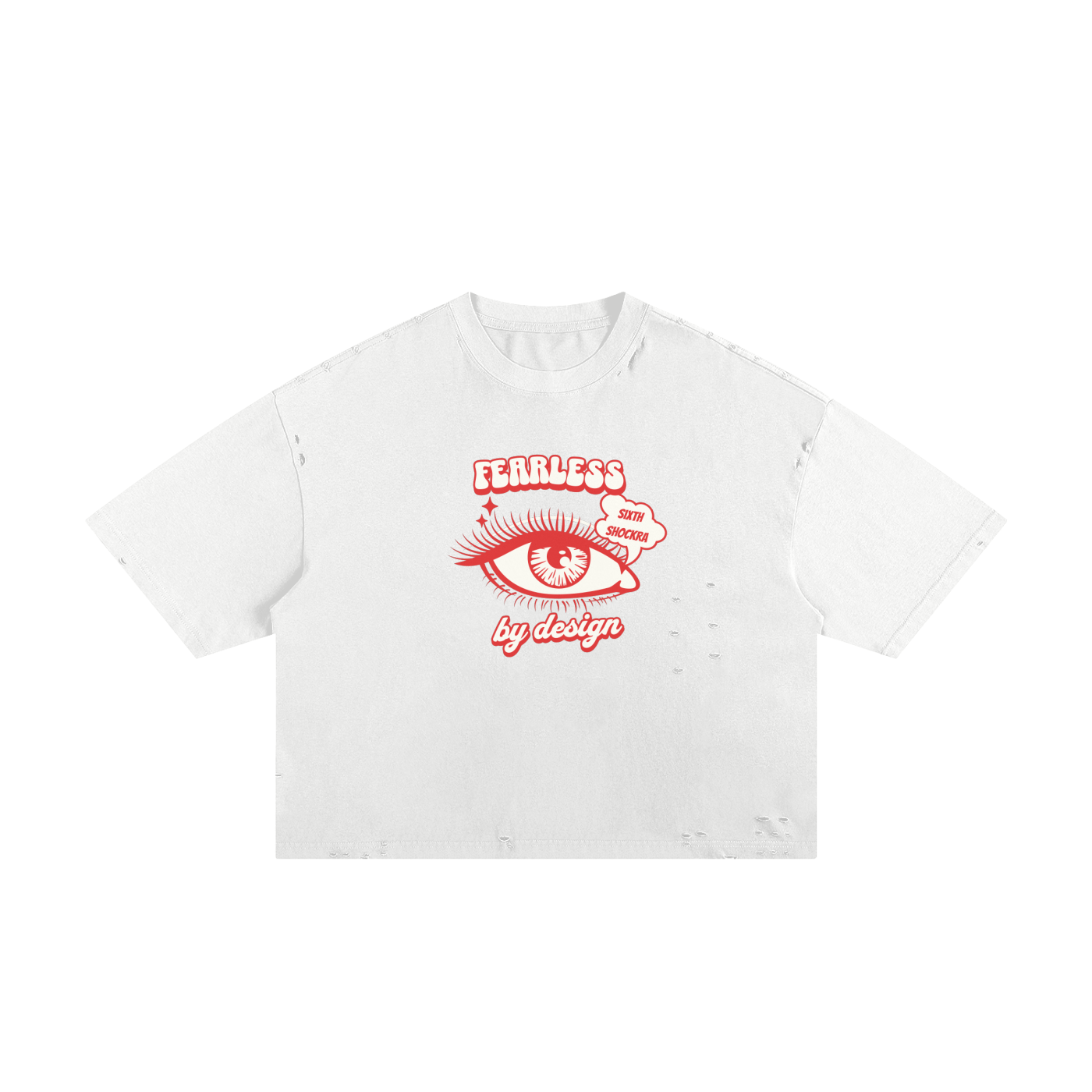 Fearless Classic Frayed Boxy Tee