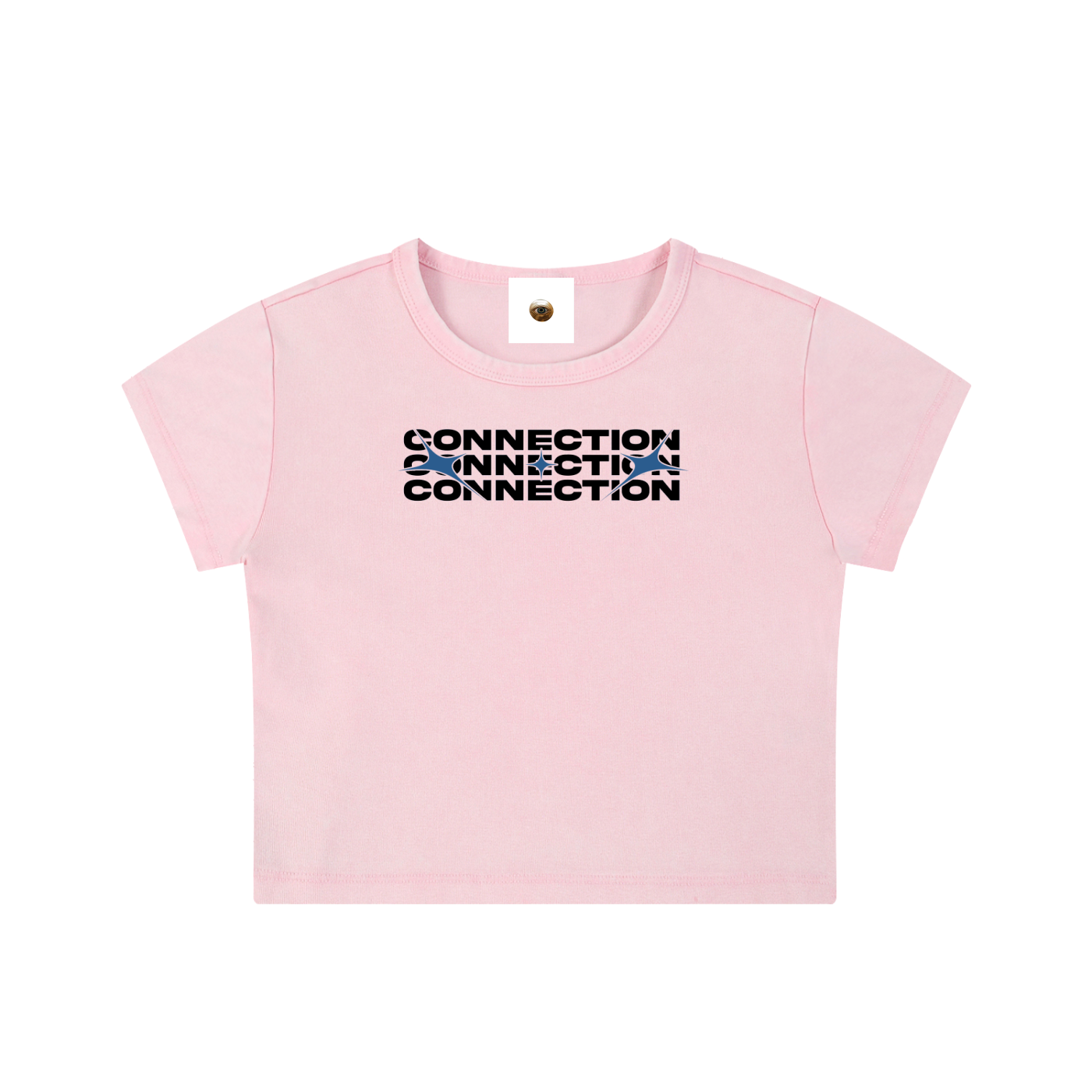 Connection Snow Washed Crop Top