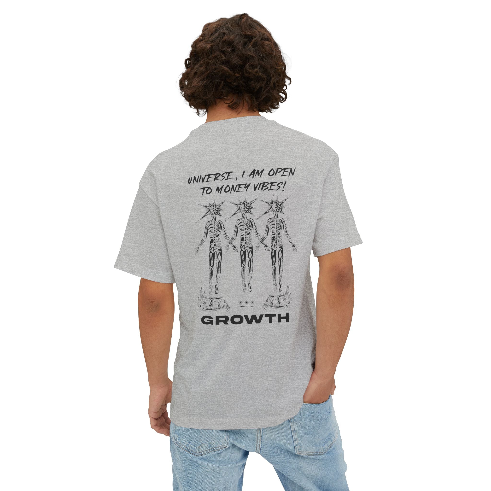 Universe I'm Open To Money Vibe Heavy Cotton Tee