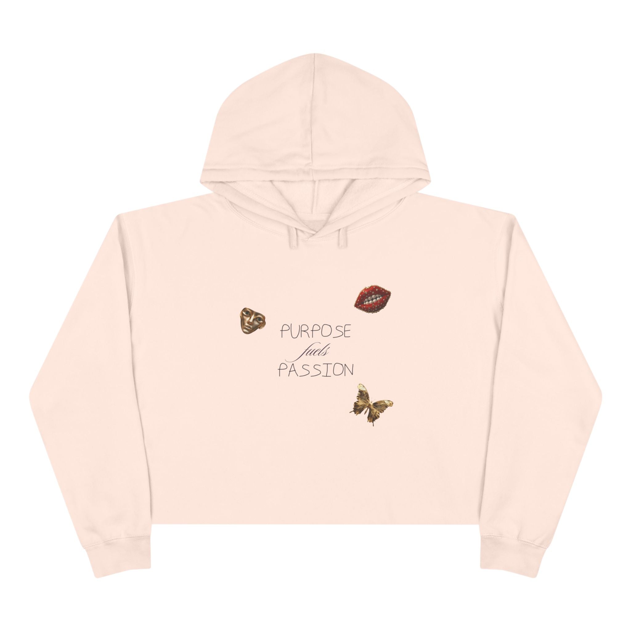 Purpose Fuel Passion Crop Hoodie
