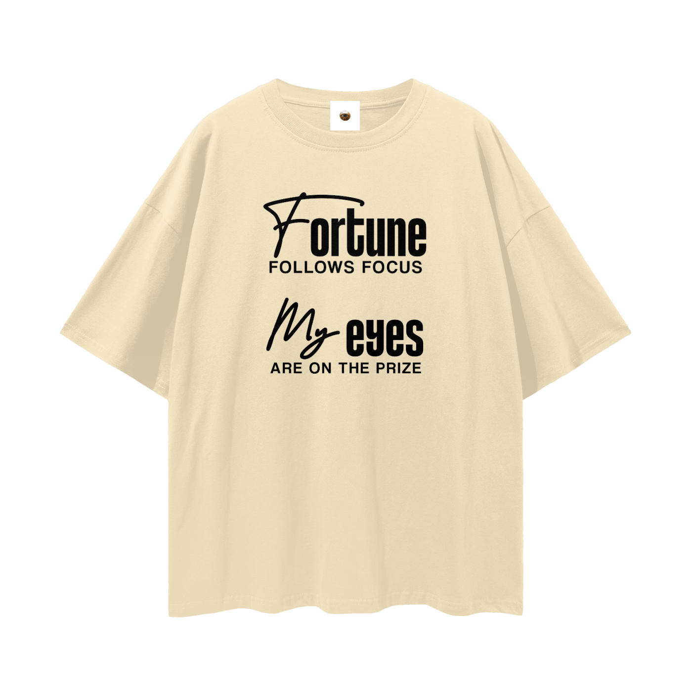 My Fortune My Eyes Streetwear Loose Drop Shoulder T-Shirt