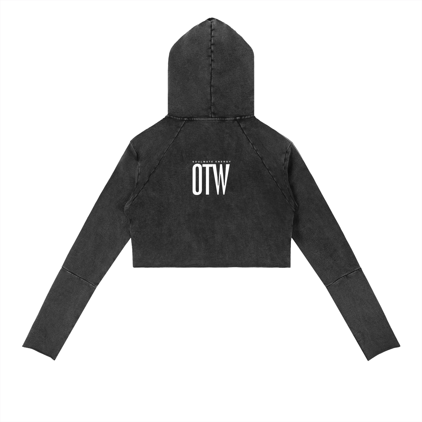 Soulmate Energy OTW Vintage Washed Raw Edge Hoodie
