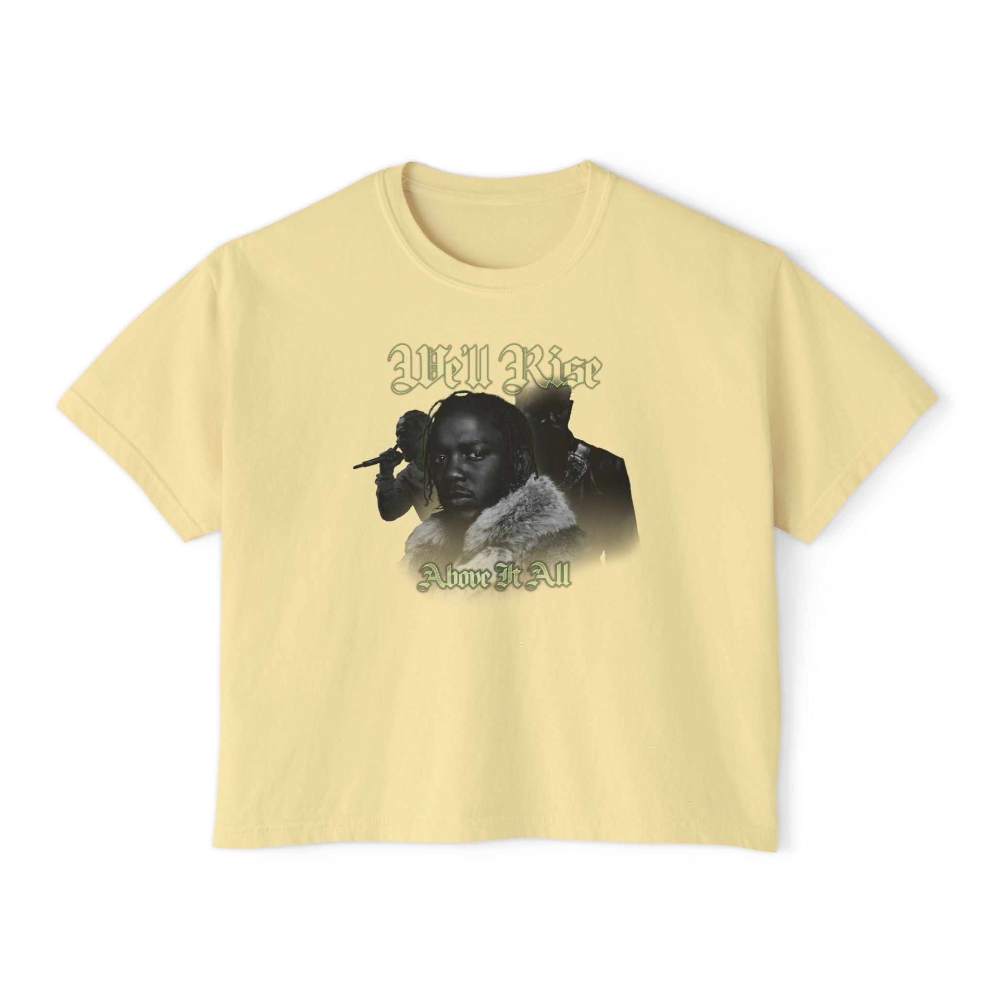 We'll Rise Above It All Cropped Boxy Tee