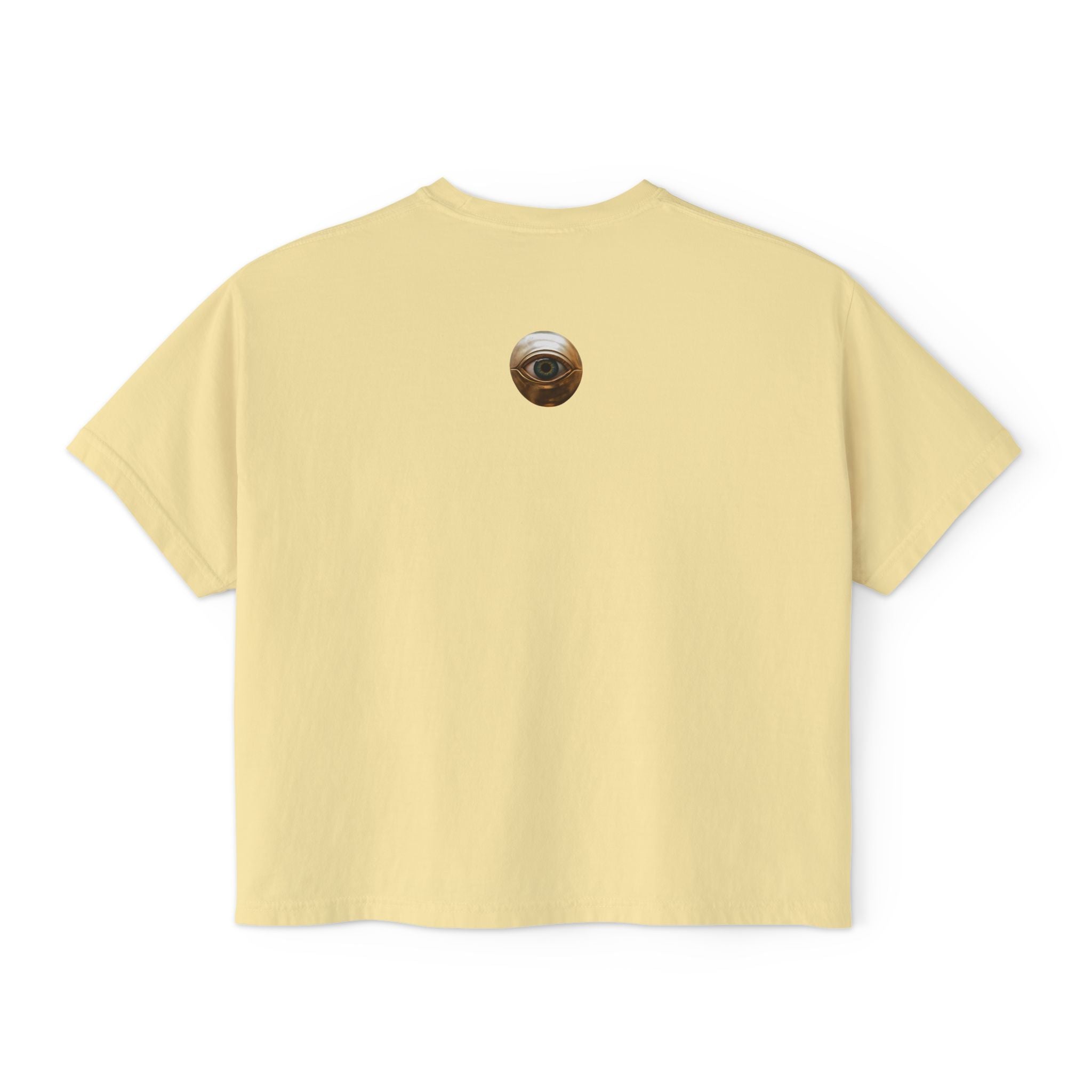 The Universe Is Getting Us Up I'm Just Vibing Unisex Cropped Boxy Tee