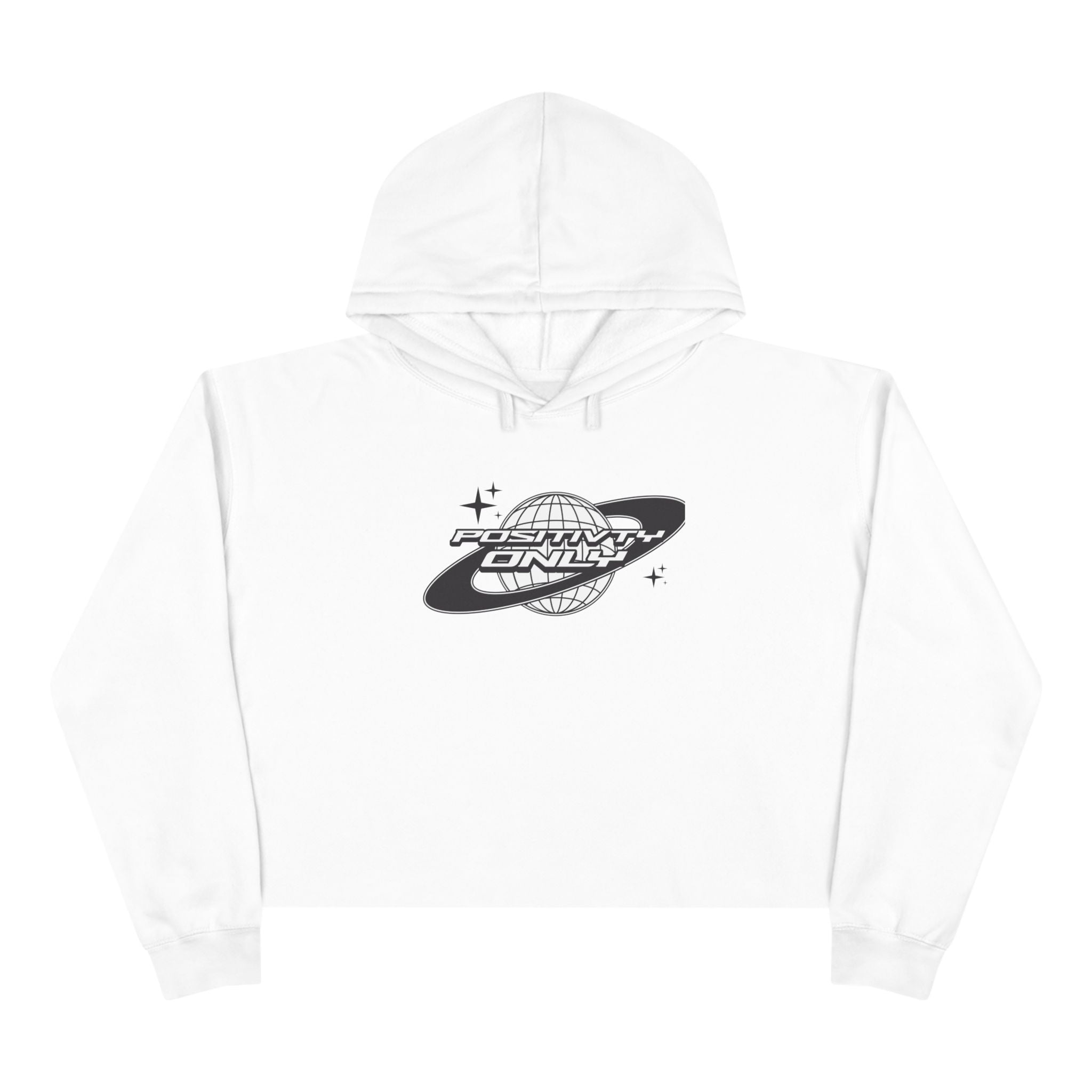 Postivity Only Crop Hoodie