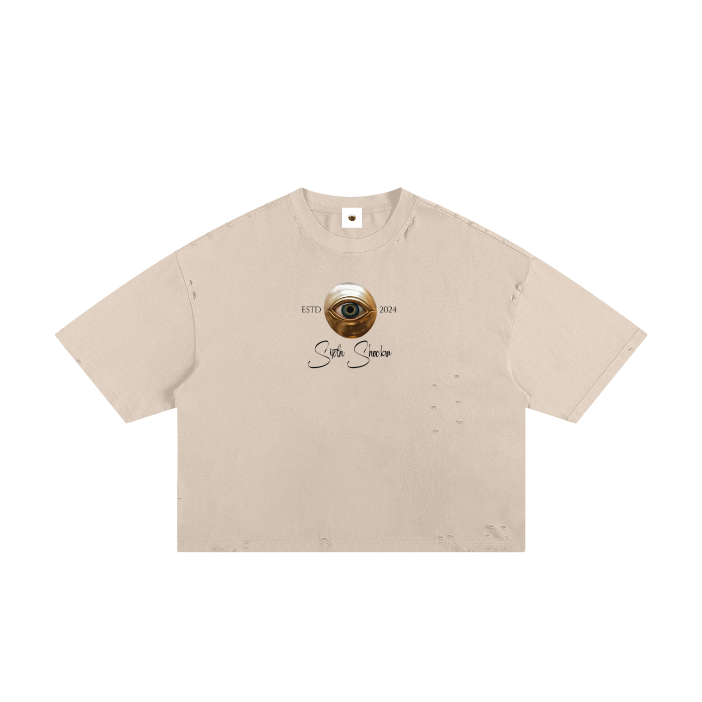 SS EST Classic Frayed Boxy Tee