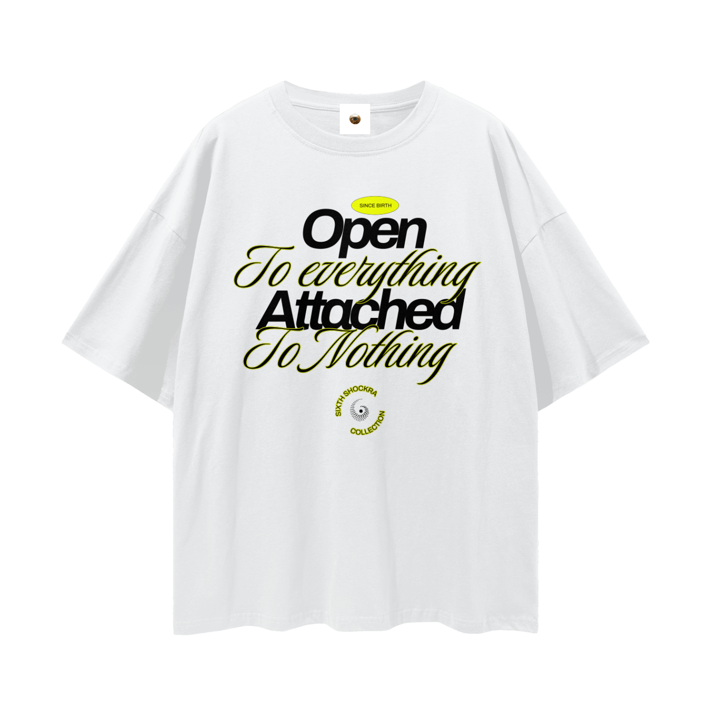 Open To Everything Streetwear Loose Drop Shoulder T-Shirt