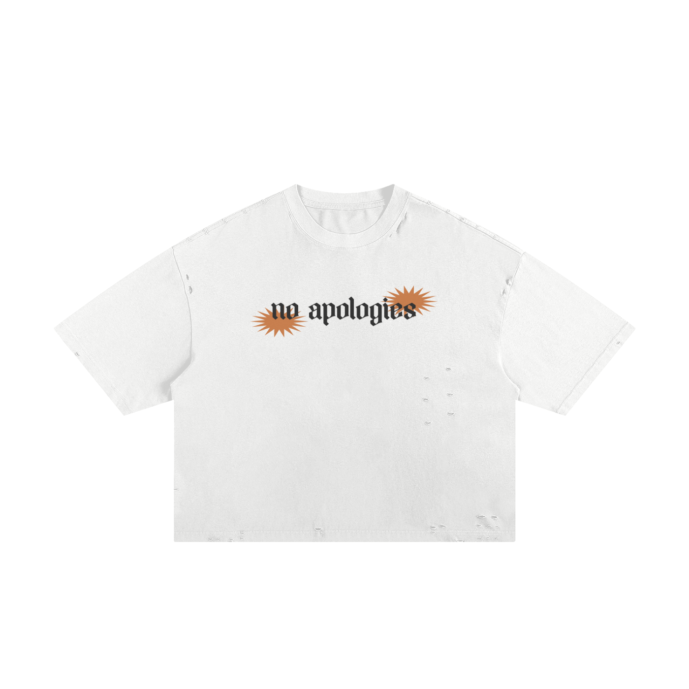 No Apologies Classic Frayed Boxy Tee