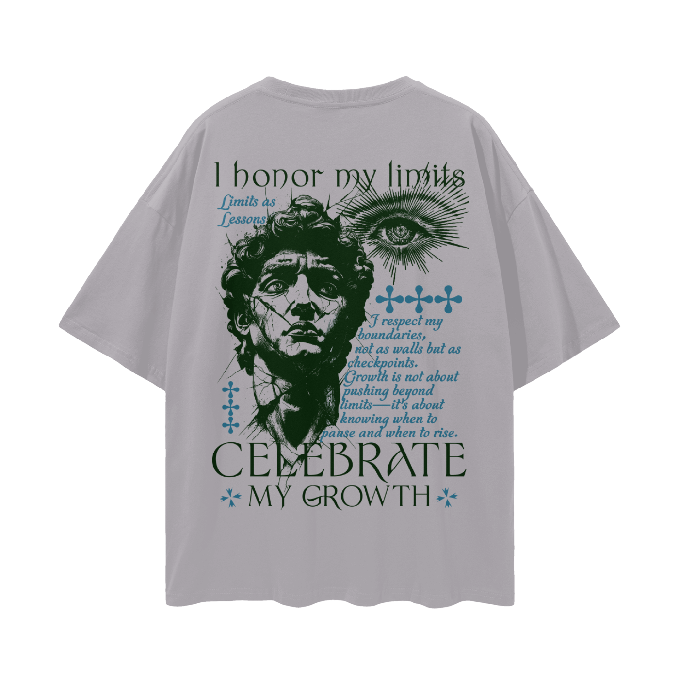 Limits As Lessons Streetwear Loose Drop Shoulder T-Shirt