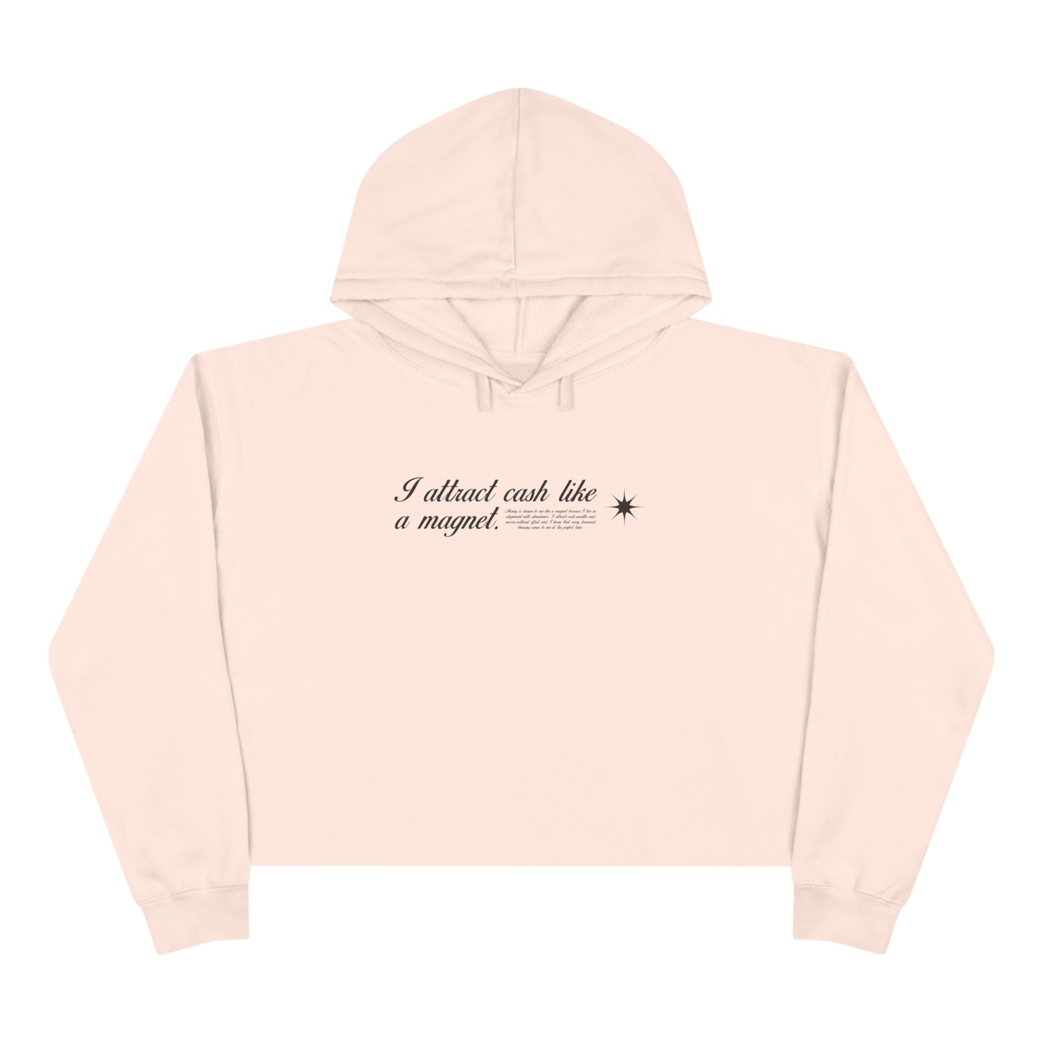I Attract Cash Like A Magnet Unisex Crop Hoodie
