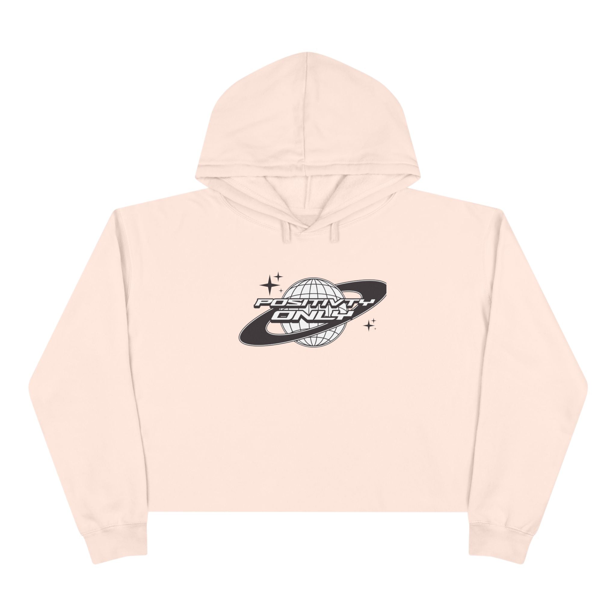 Postivity Only Crop Hoodie