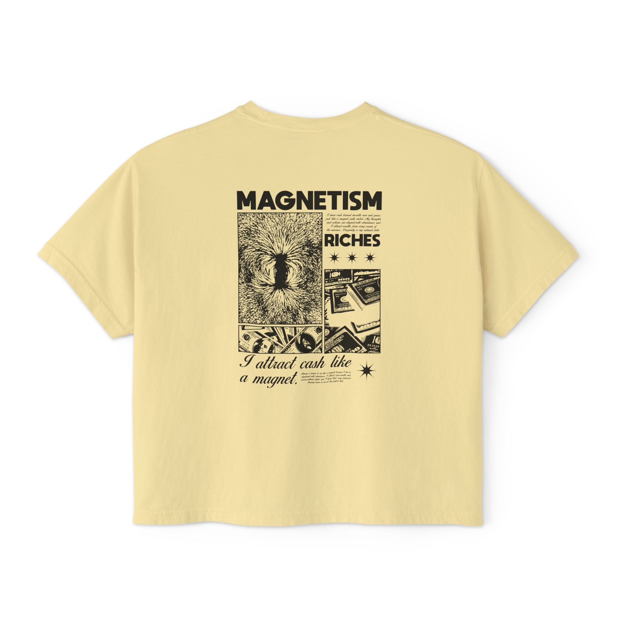 I Attract Cash Like A Magnet Unisex Cropped Boxy Tee