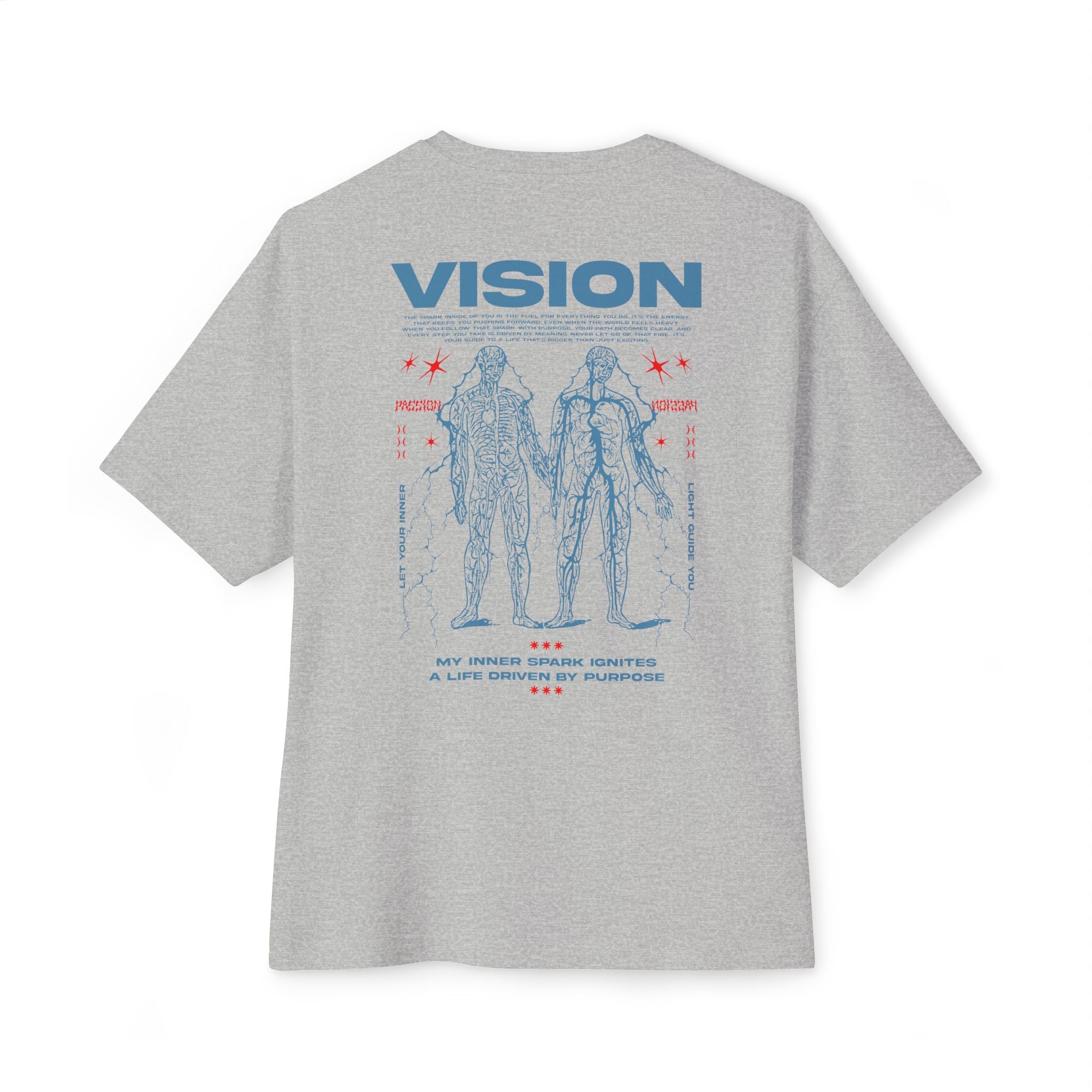 My inner spark ignites a life driven by purpose Unisex Oversized Tee